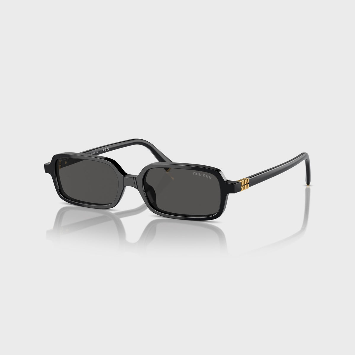 Miu Miu 0MU11ZS Sunglasses - Black / Dark Grey