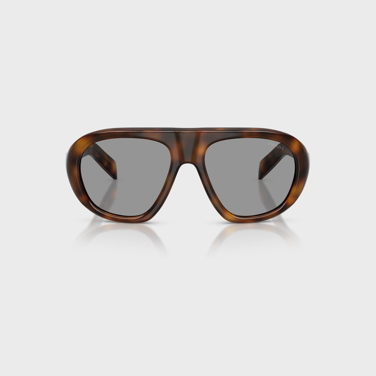 Prada Acetate Geometric Sunglasses - Root Tortoise / Light Brown