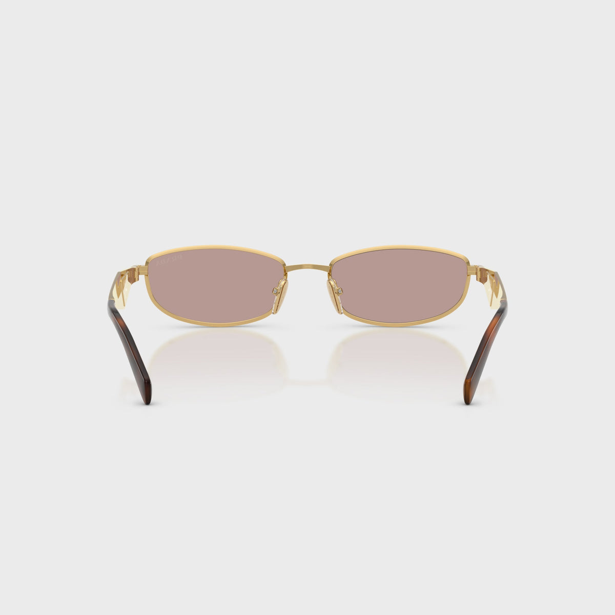 Prada PR D51S Oval Sunglasses - Gold