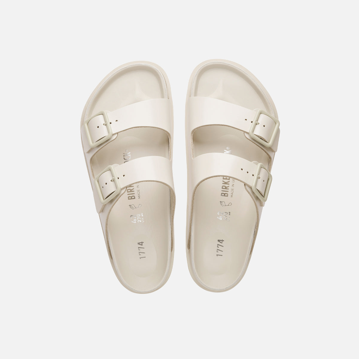 Birkenstock 1774 Arizona Smooth Leather - Bone