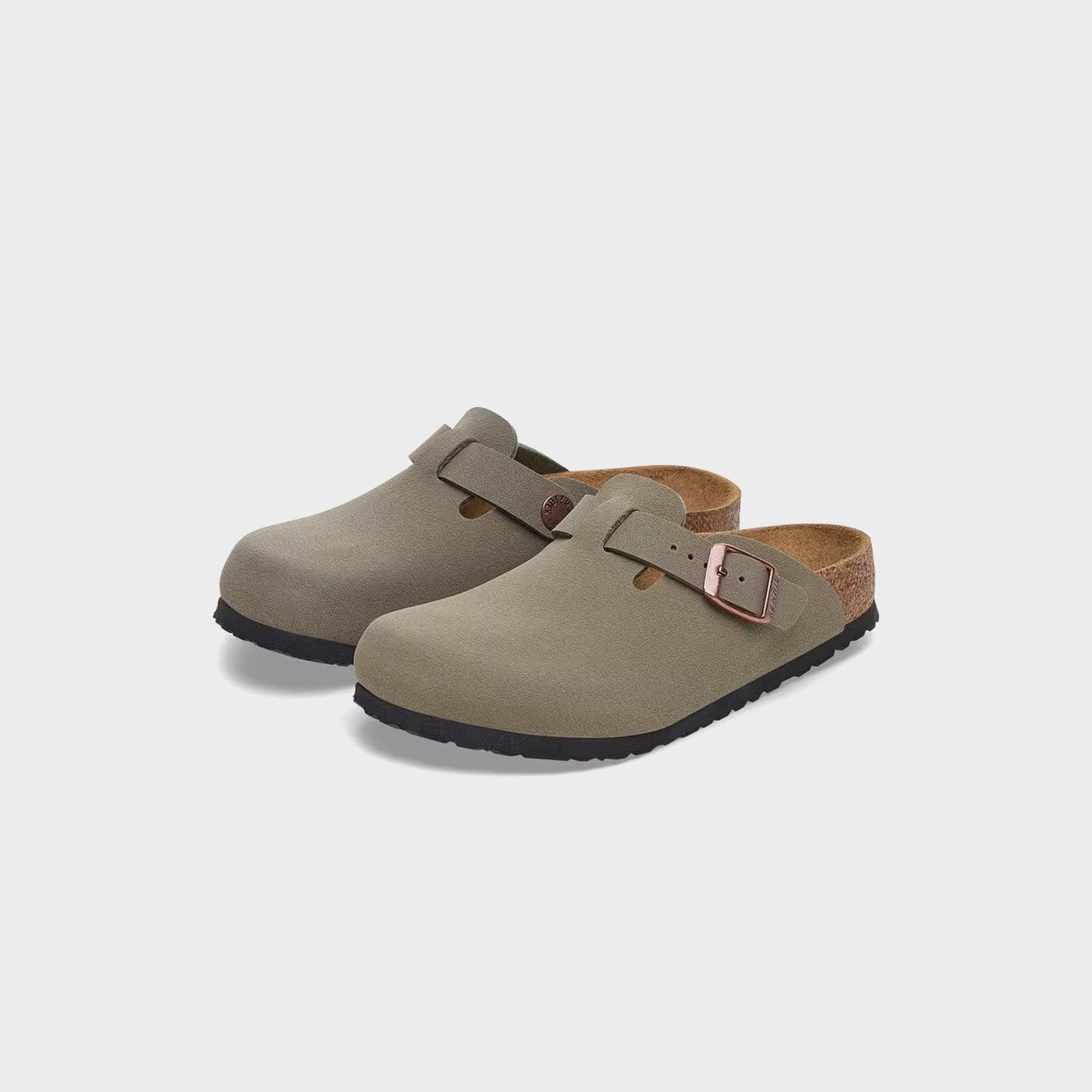 Birkenstock Kids Boston Birkibuc - Stone
