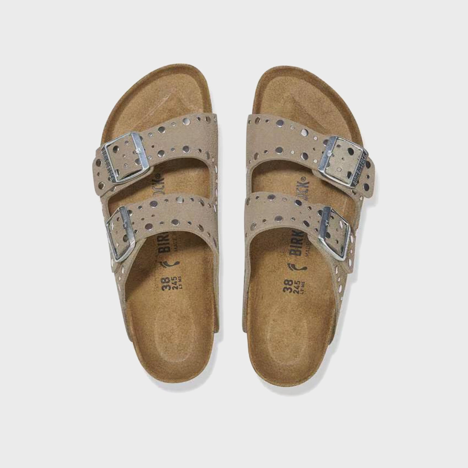 Birkenstock WMNS Arizona Rivets - Taupe