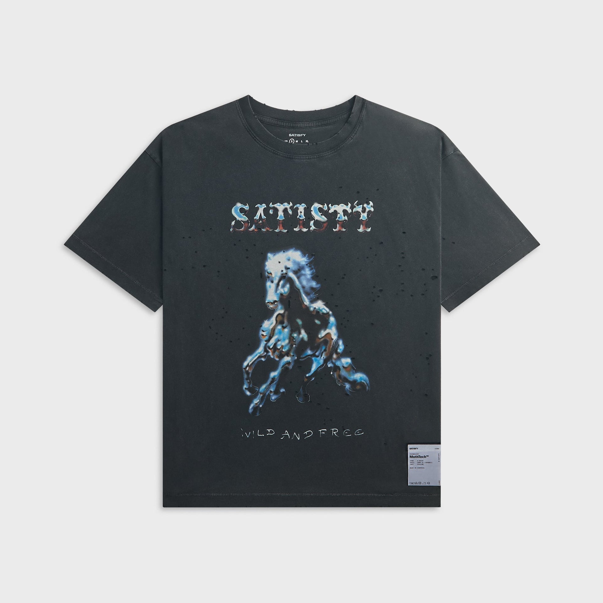 Satisfy MothTech™ Tee - Aged Black
