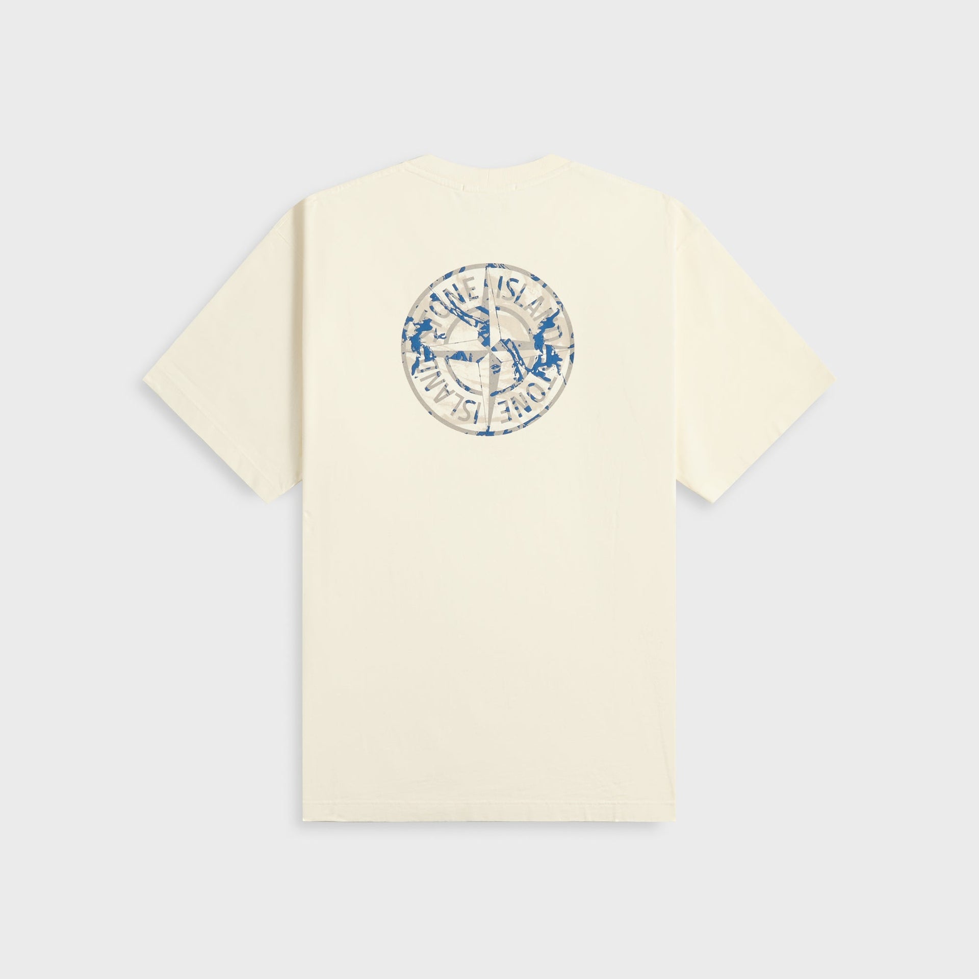Stone Island Compass Camo Tee in Ivory