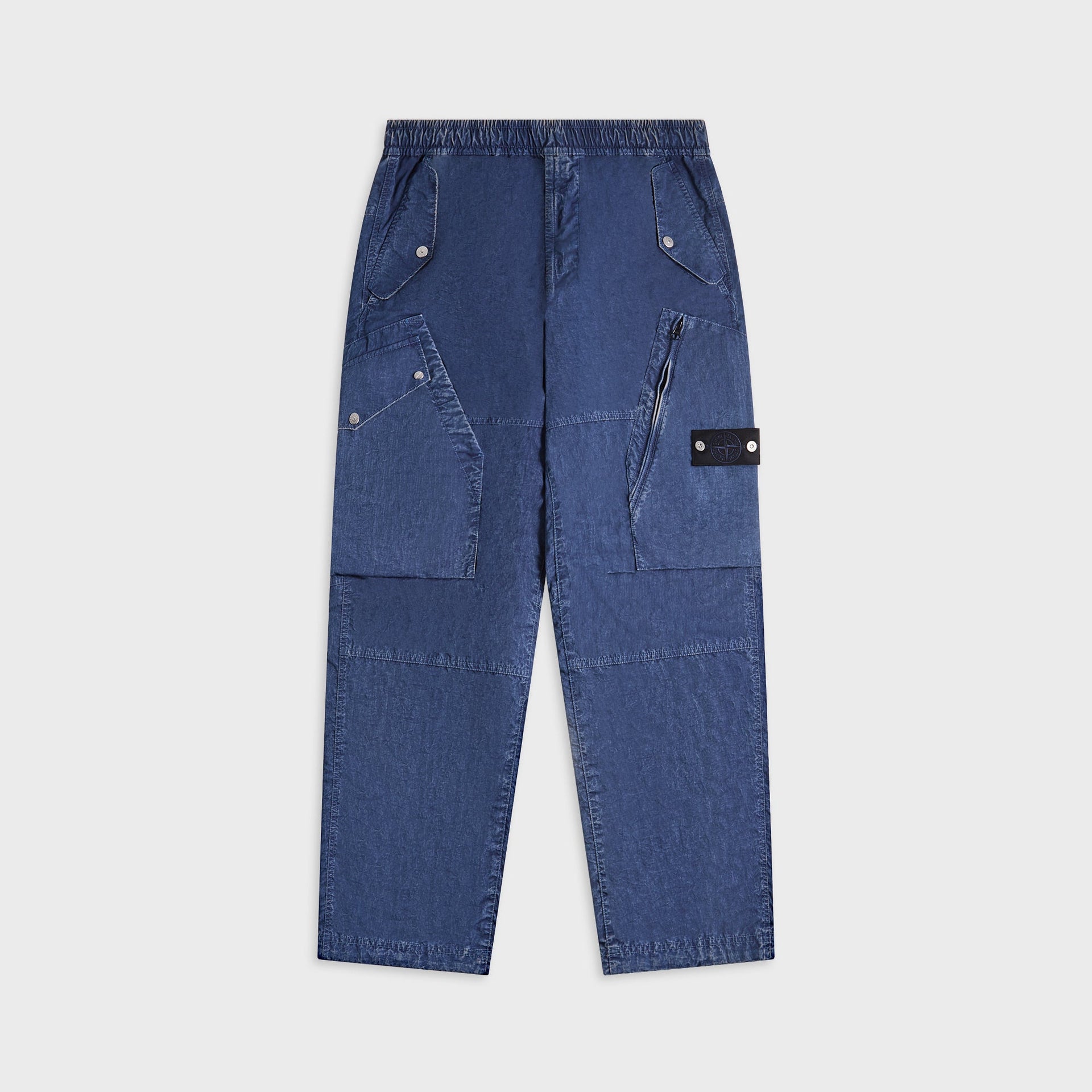Stone Island Denim Research Hollow Fibre Nylon Trousers - Indigo