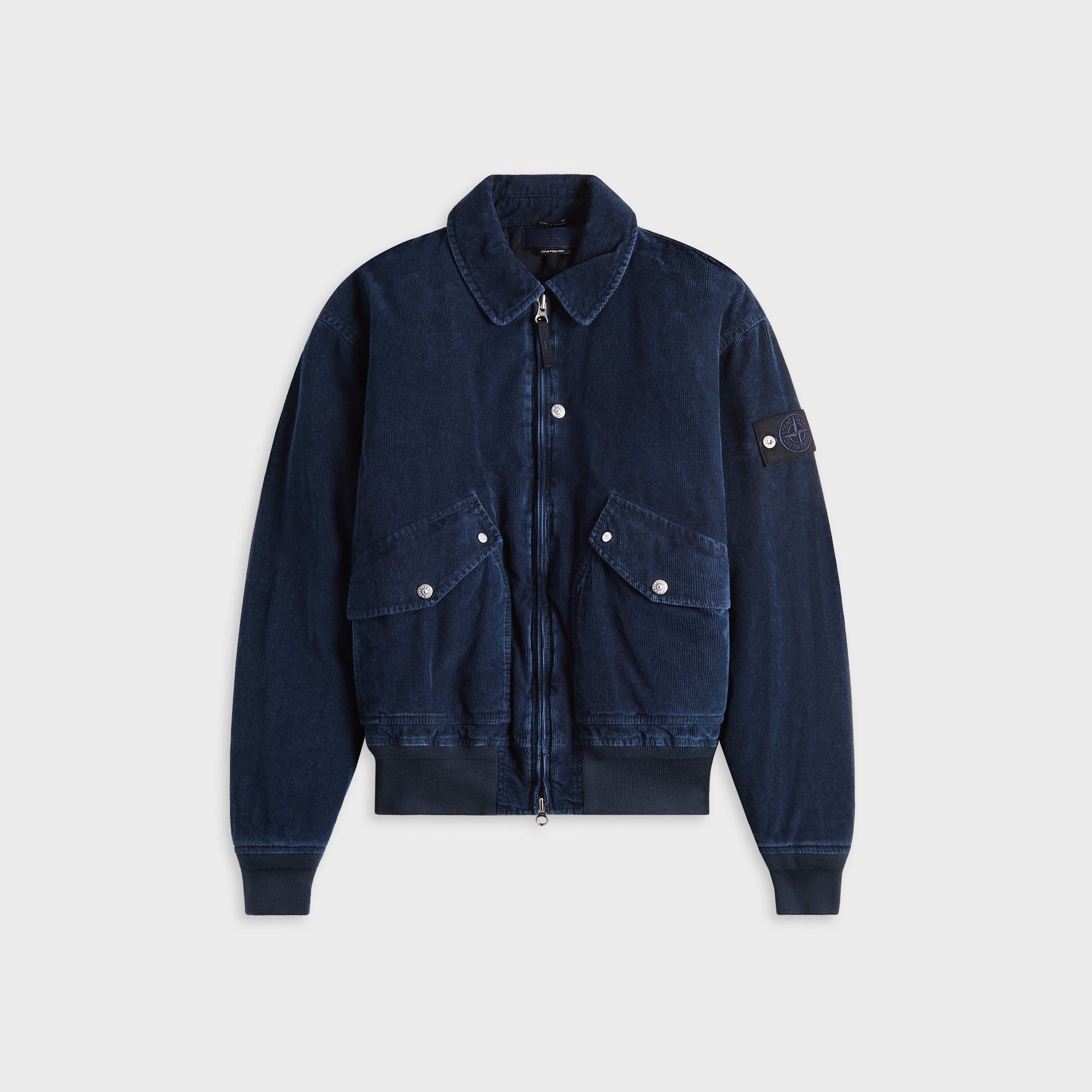 Stone Island Denim Research Corduroy Bomber Jacket - Indigo