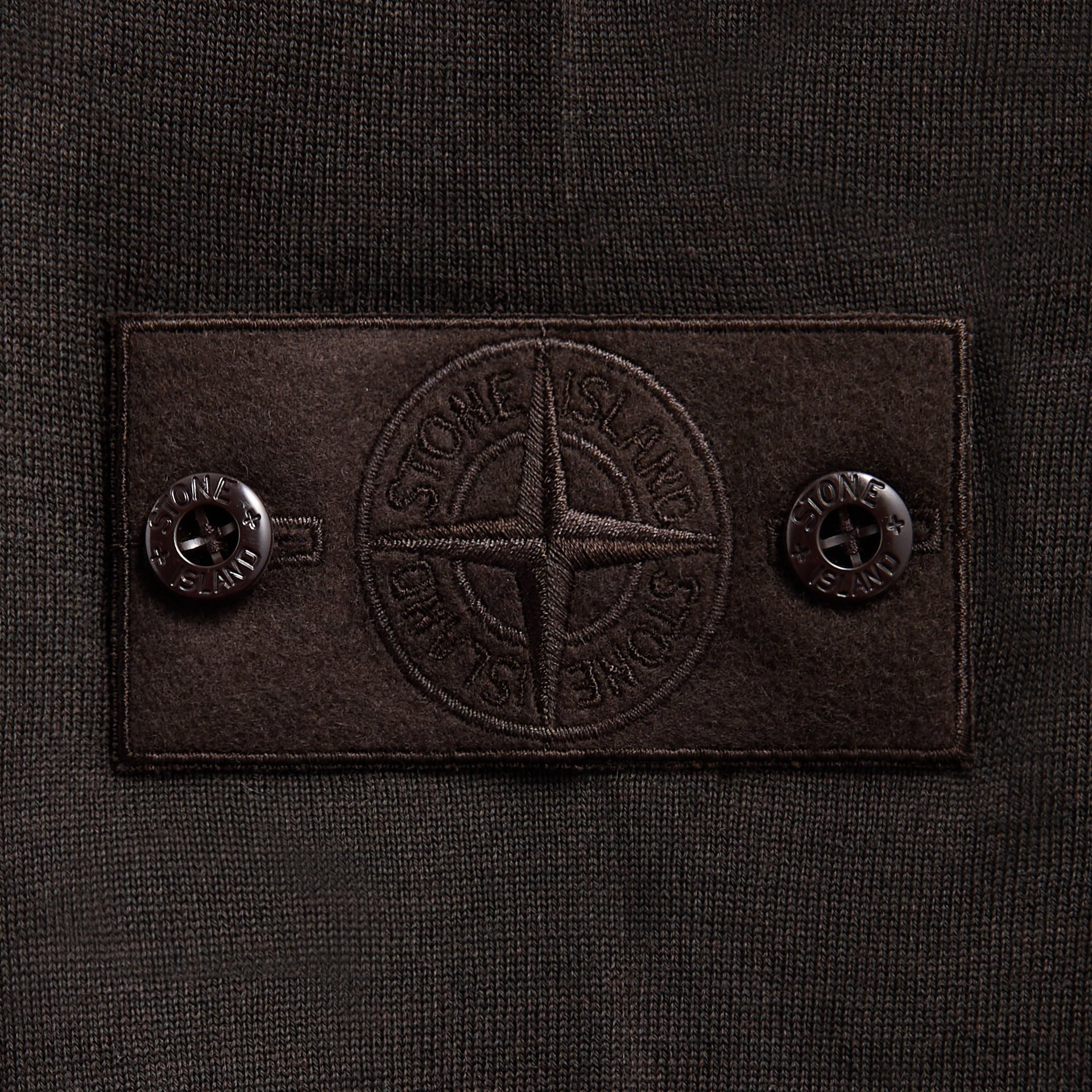 Stone Island Ghost Long Sleeve Polo - Dark Brown