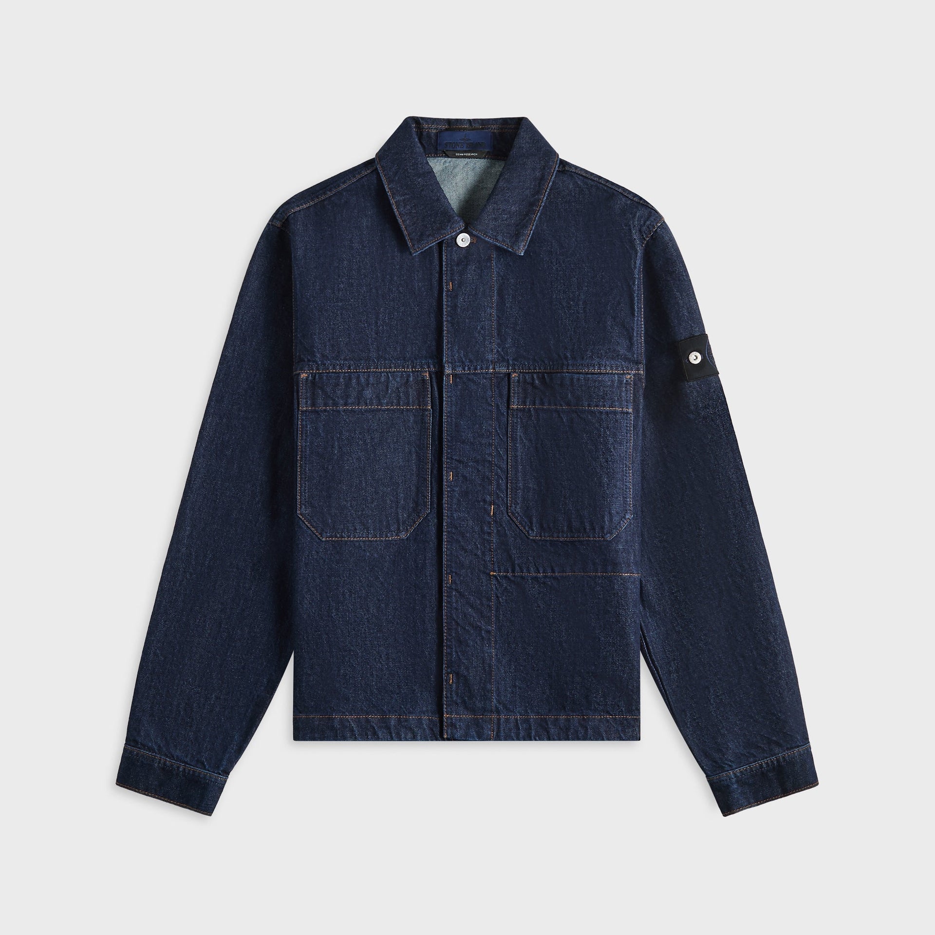 Stone Island Denim Research Cotton Jacket - Blue