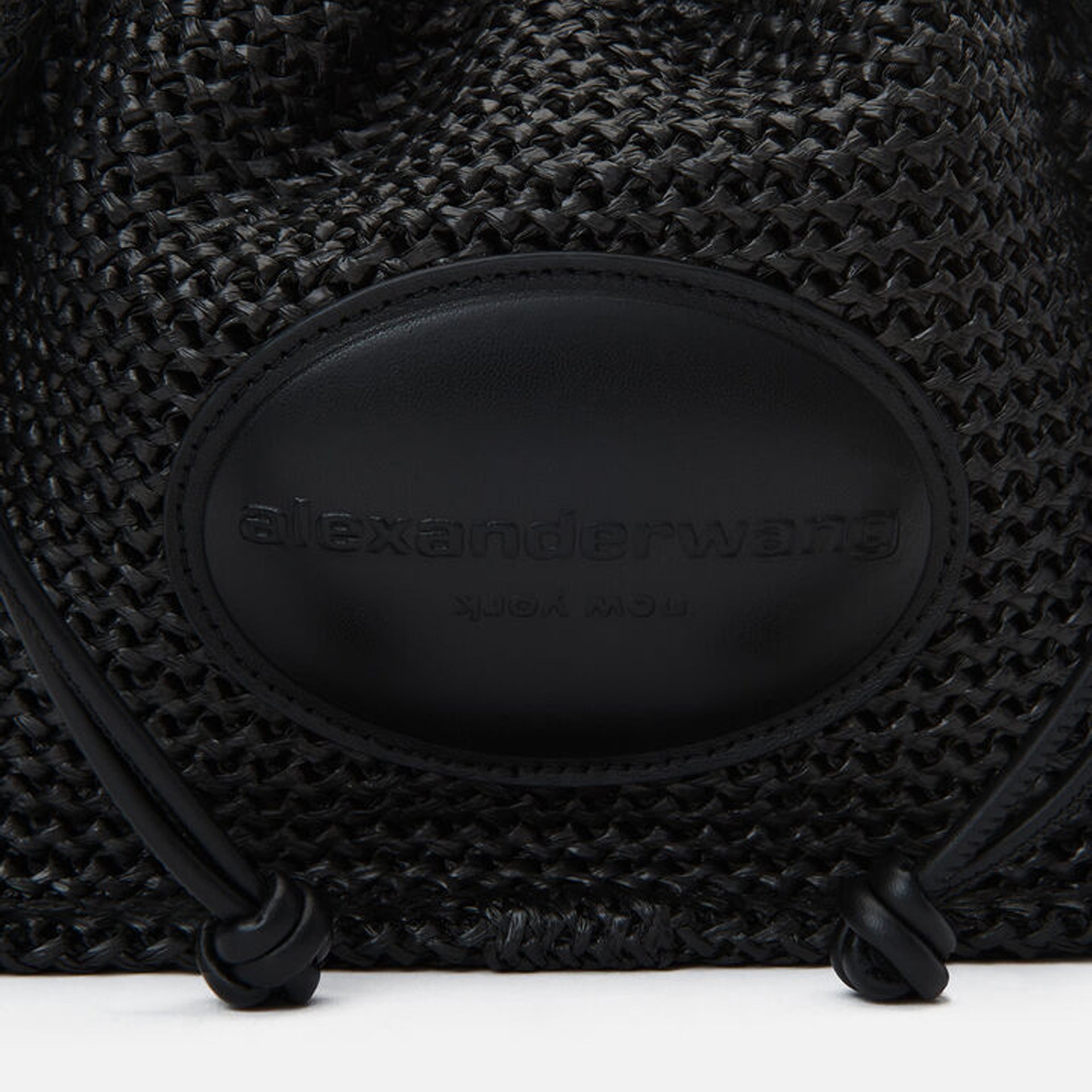 Alexander Wang Ryan Small Raffia Bag - Black
