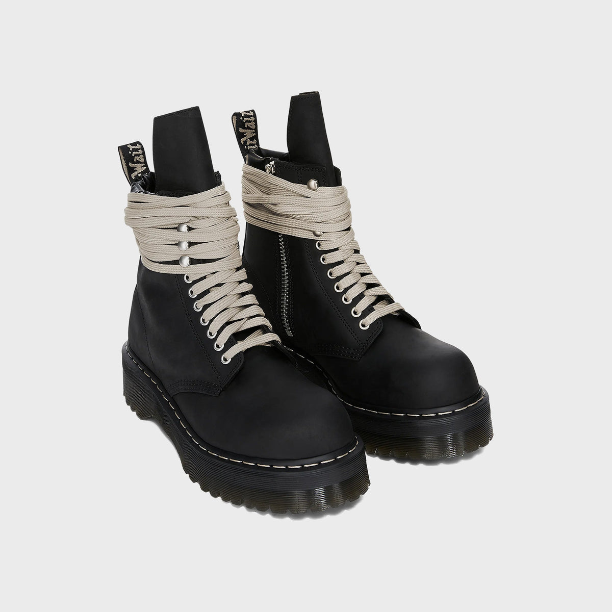Dr. Martens x Rick Owens Quad Sole Steel Toe Boot - Black
