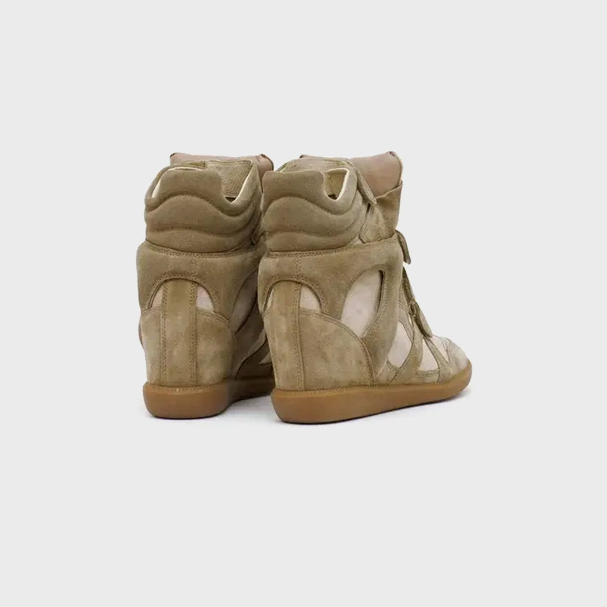 Isabel Marant WMNS Bekett High-Top Sneakers - Taupe