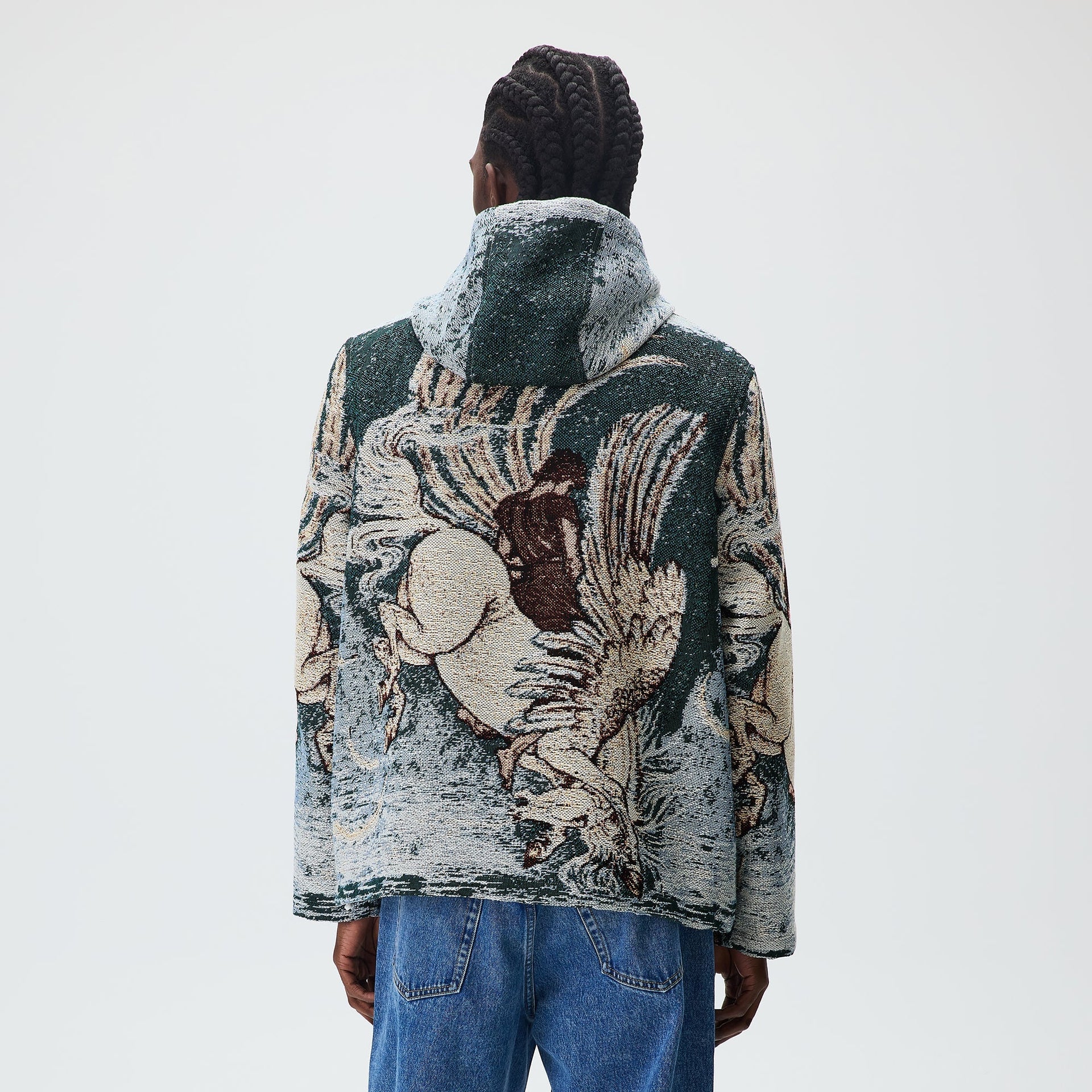 Kith Braden Tapestry Full Zip Hoodie - Waffle