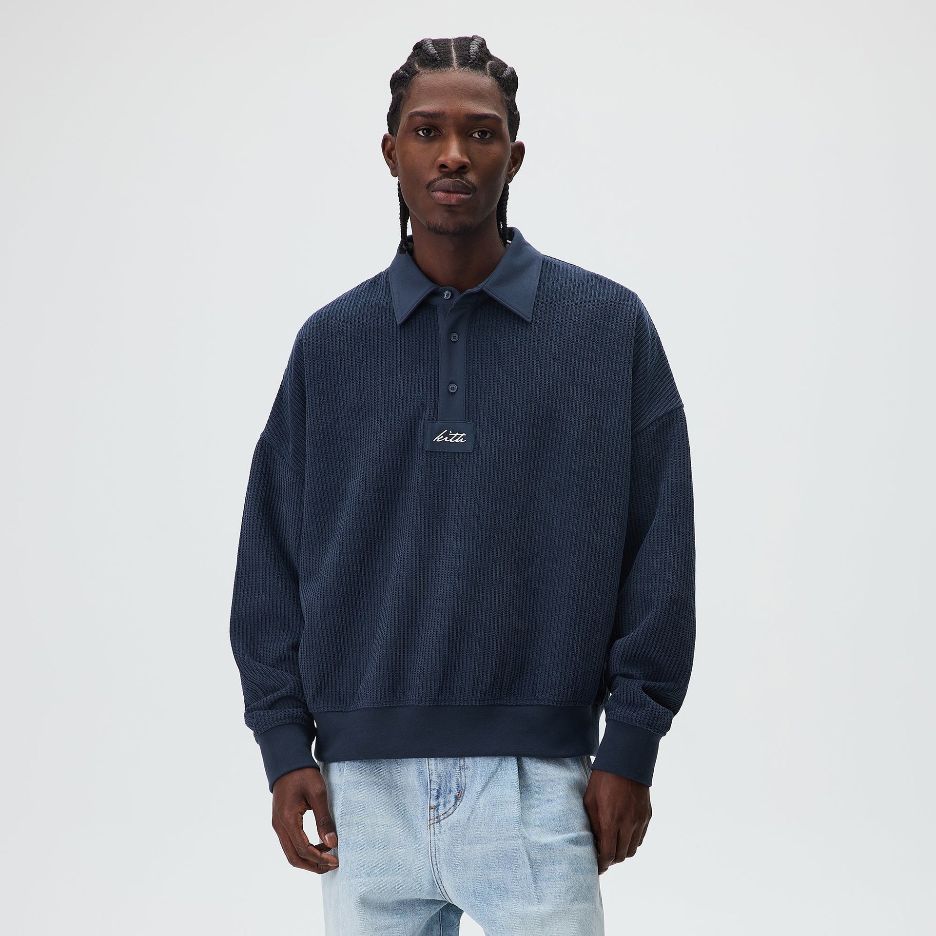 Kith Rib Stitch Ronin Henley Sweater - Mystery