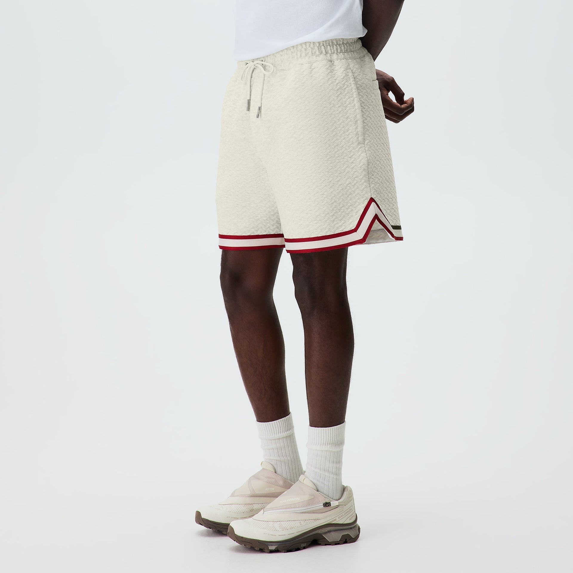 Kith Tessellation Interlock Curtis Short - Light Heather Grey
