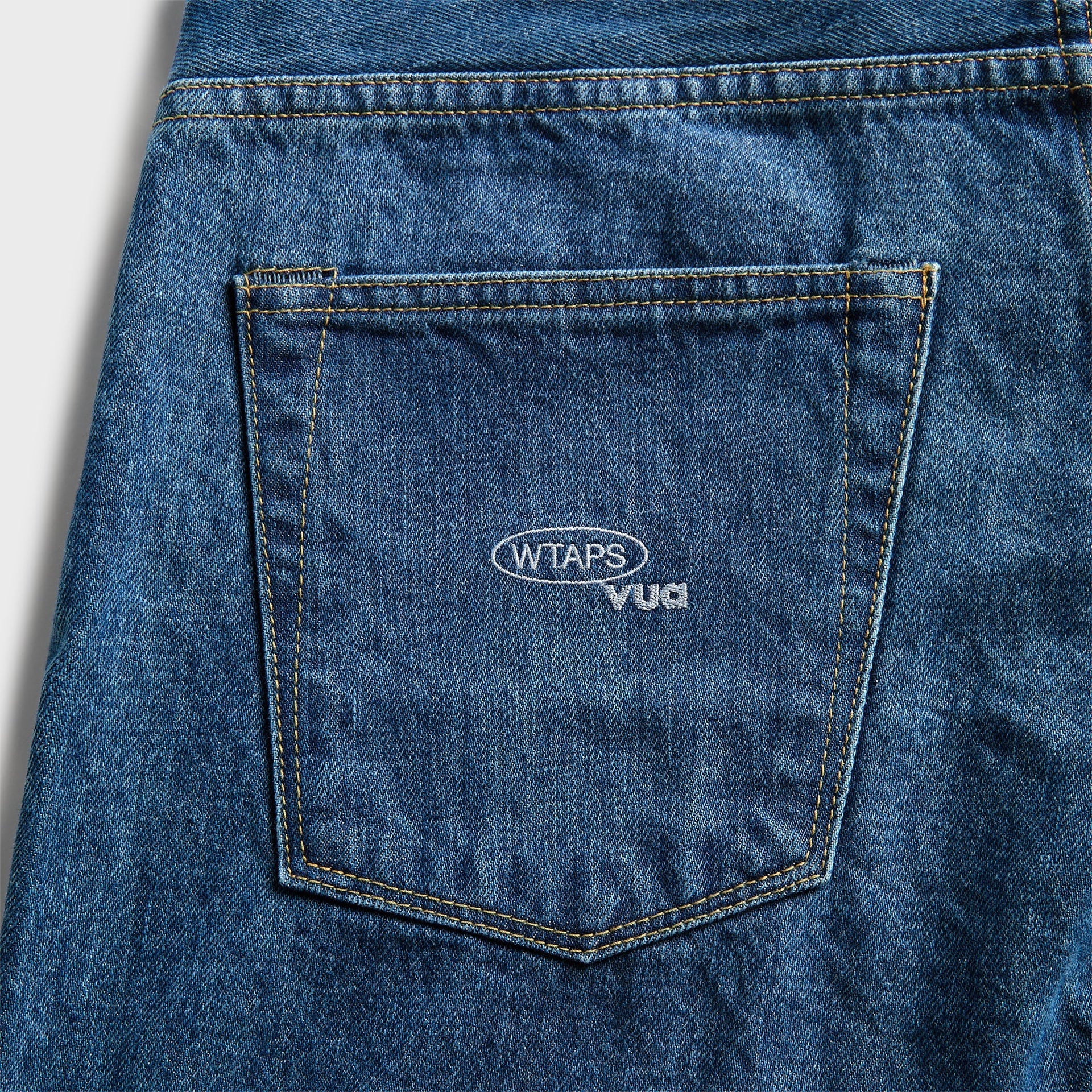 WTAPS Blues Straight Cotton Denim Trouser - Indigo