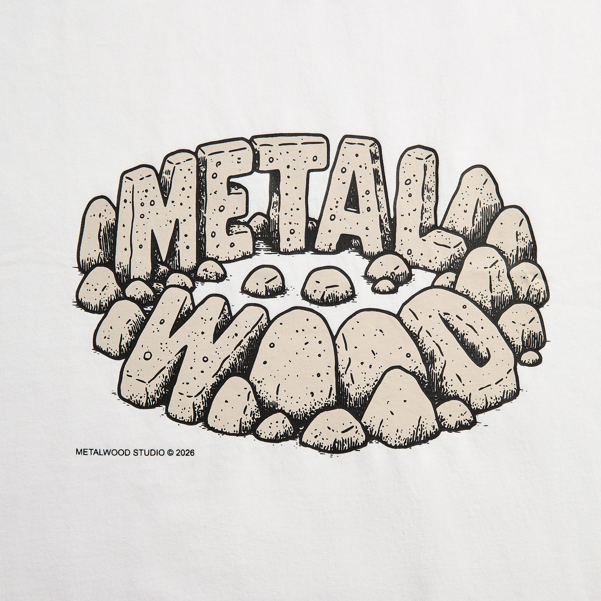 Metalwood Stonehenge Tee - White