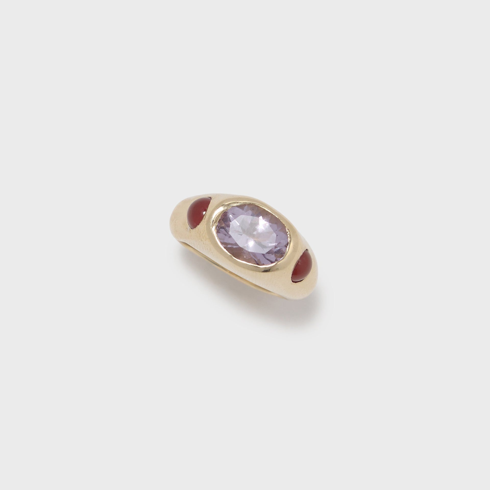 Faris Jelly Ring - Gold / Pink Amethyst / Carnelian