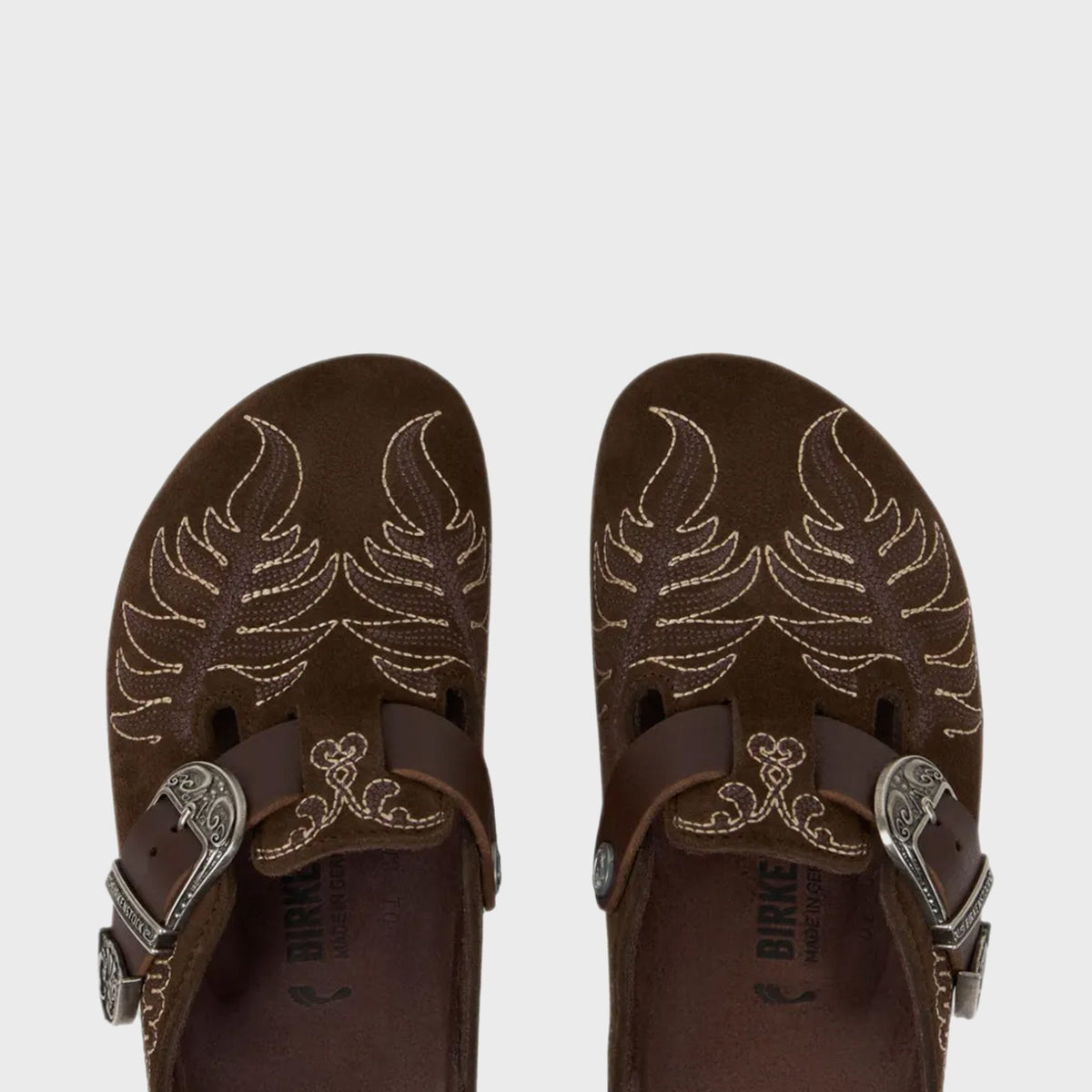 Birkenstock x ETRO Boston Embroidered - Chocolate