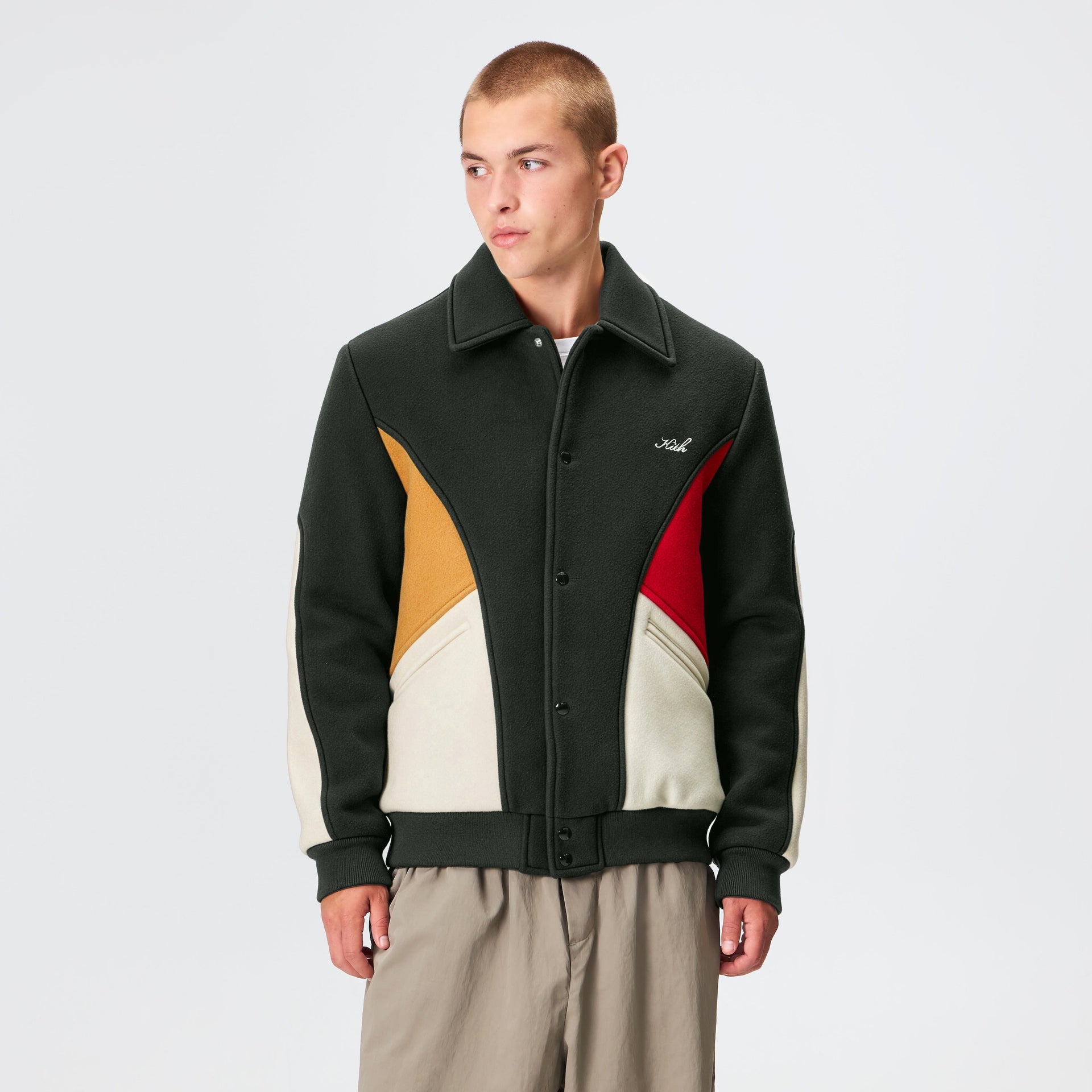 Kith Melton Wool Varsity Jacket - Stadium