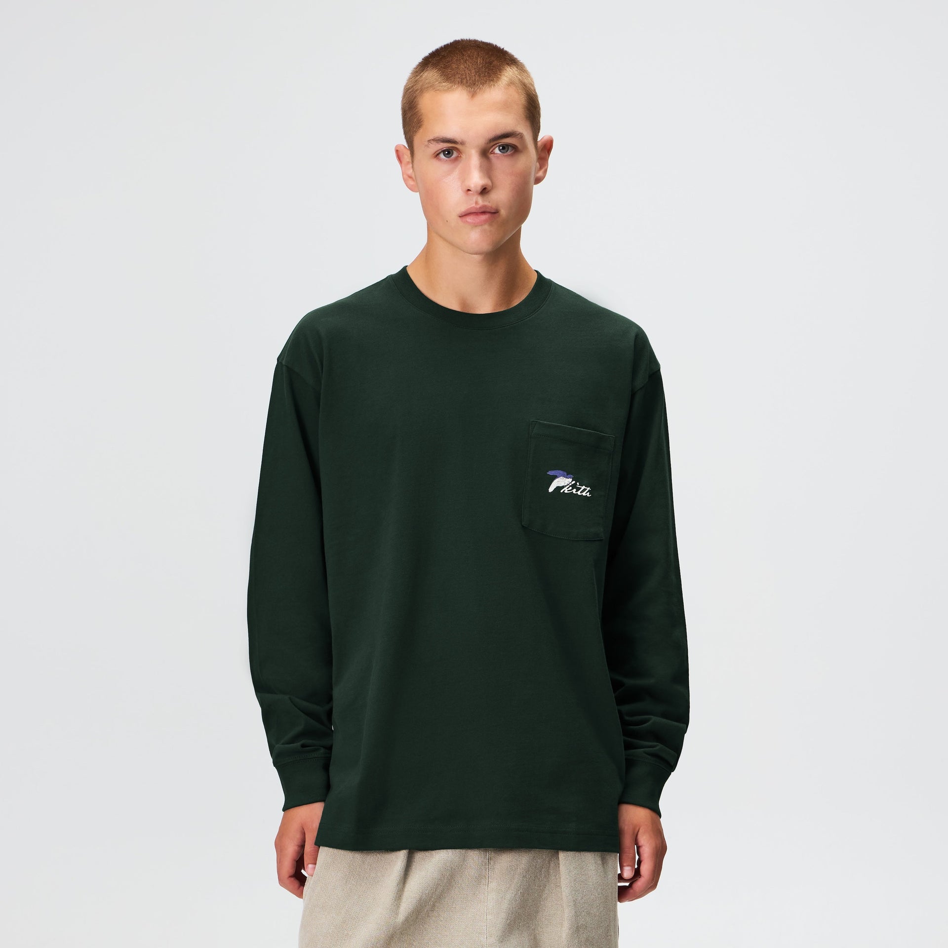 Kith Winter Tailbird Long Sleeve Pocket Tee - Stadium
