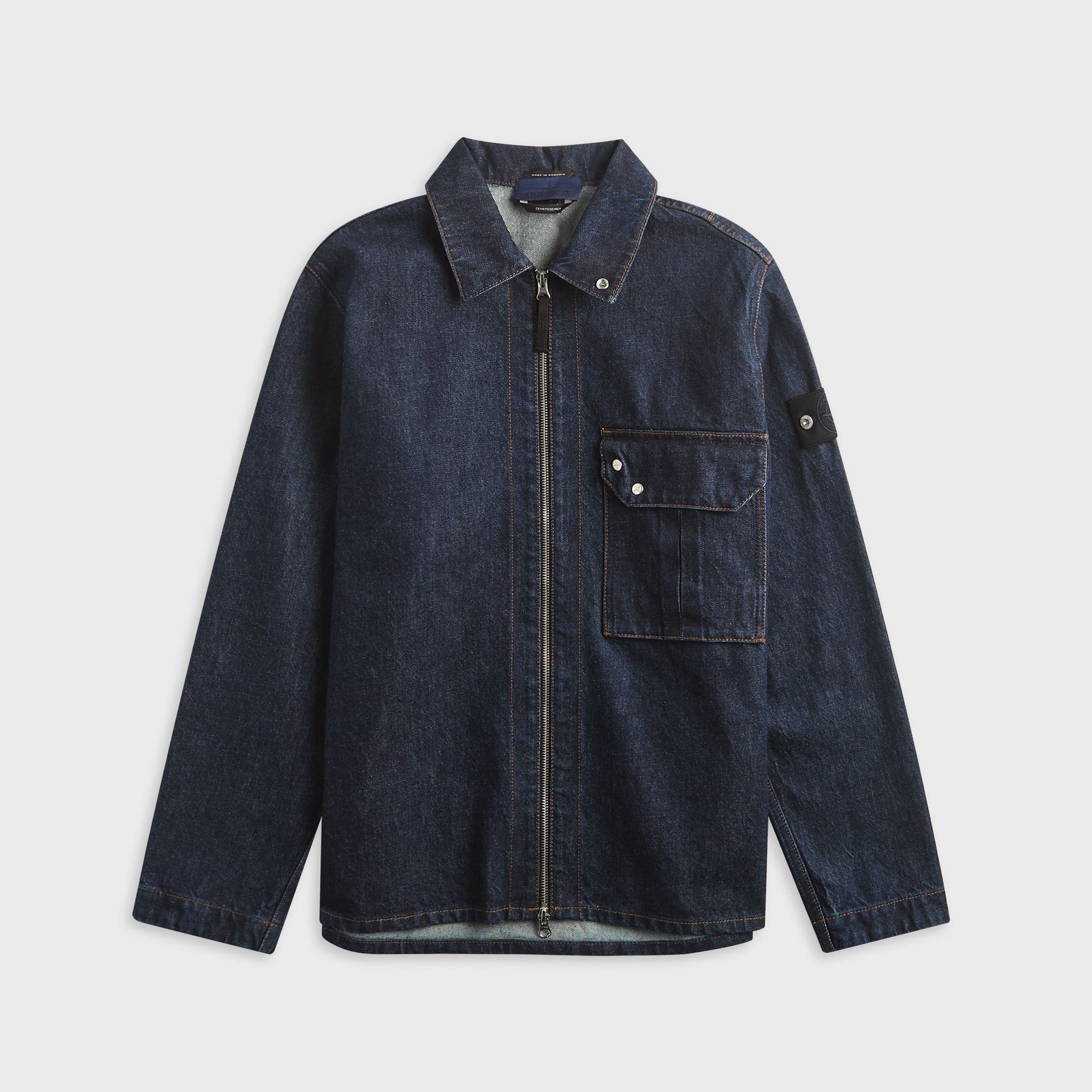 Stone Island Denim Research Camicia Shirt - Blue Rinse
