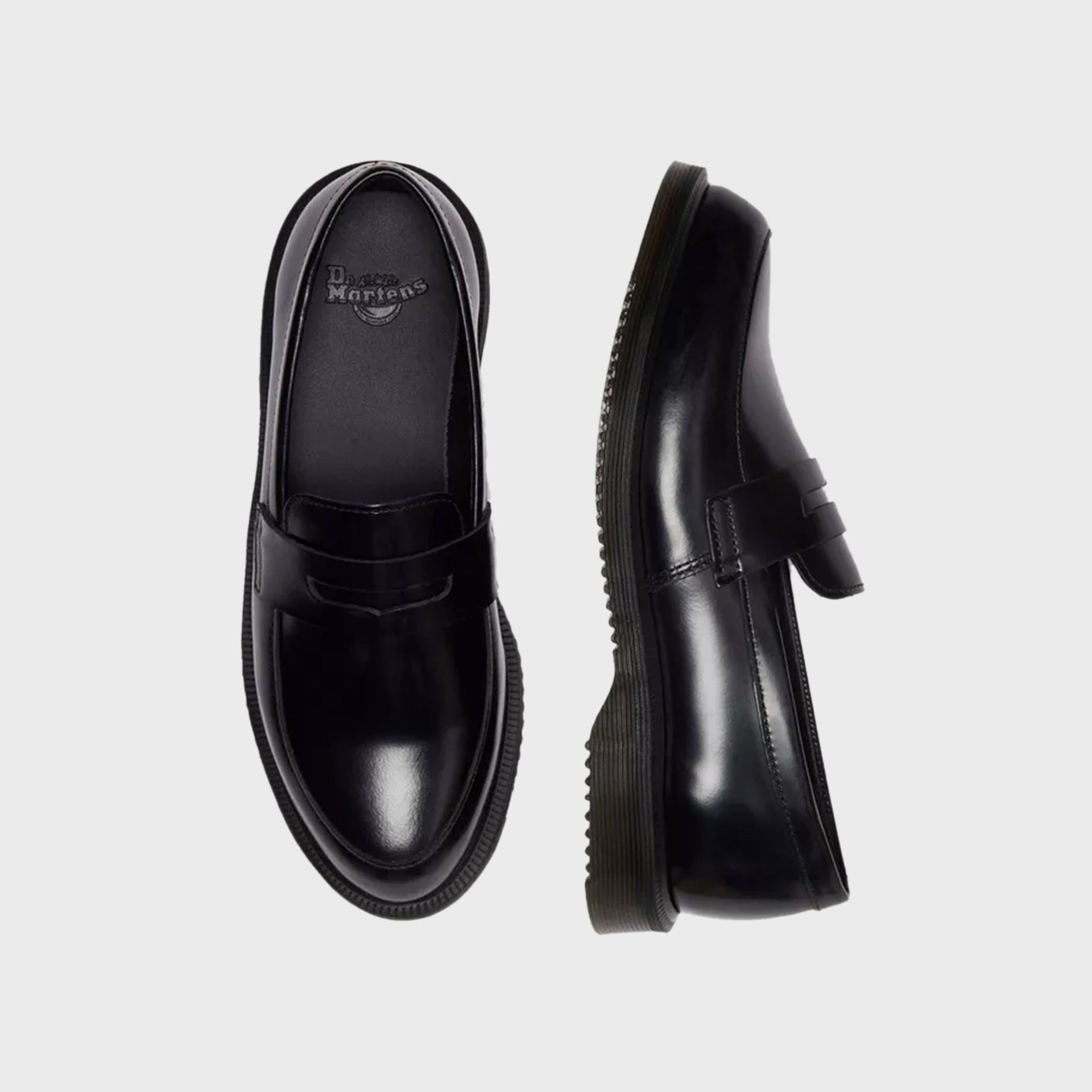 Dr. Martens Temara Polished Smooth Leather Loafer - Black