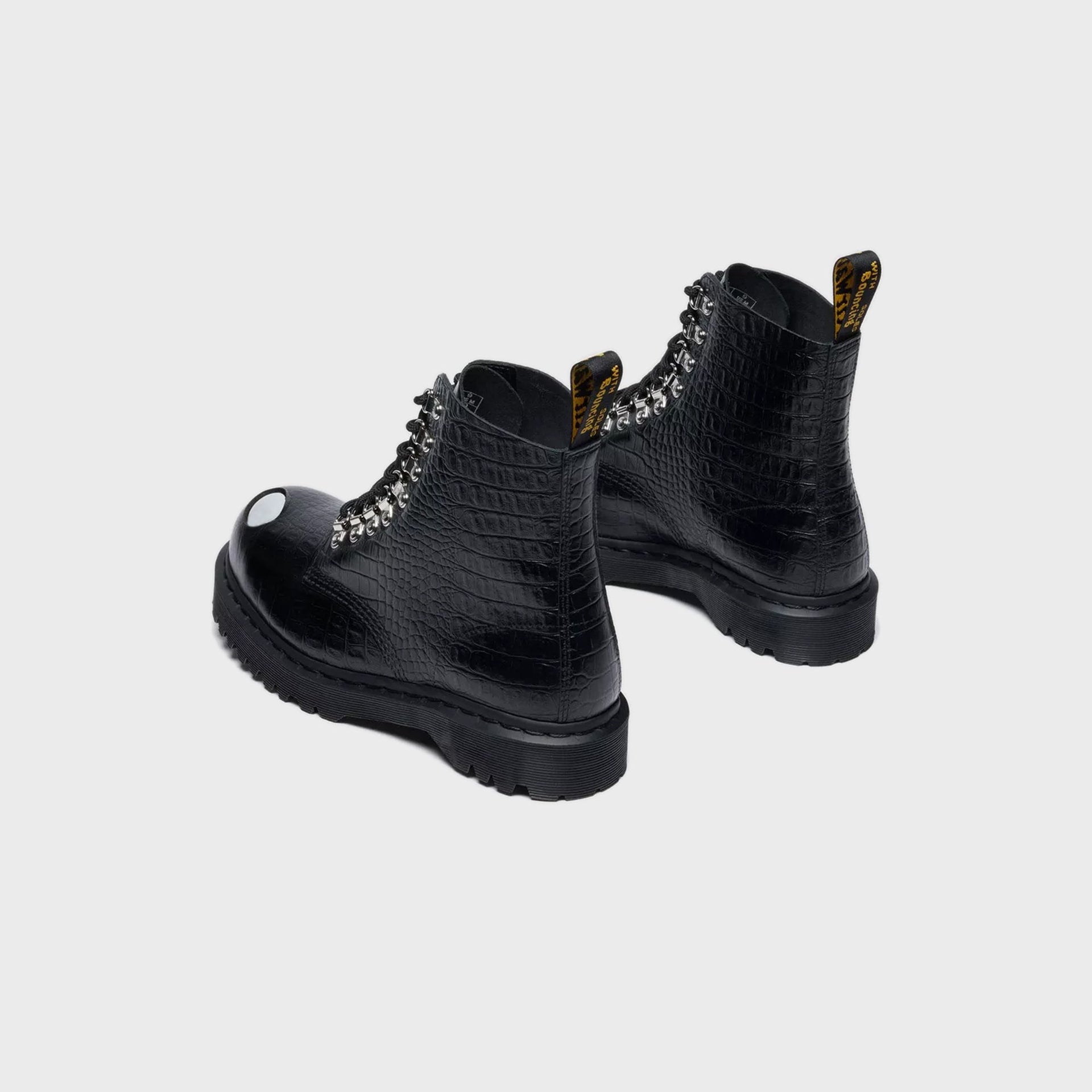 DR. MARTENS Analine Croc Emboss 1460 Pascal - Black