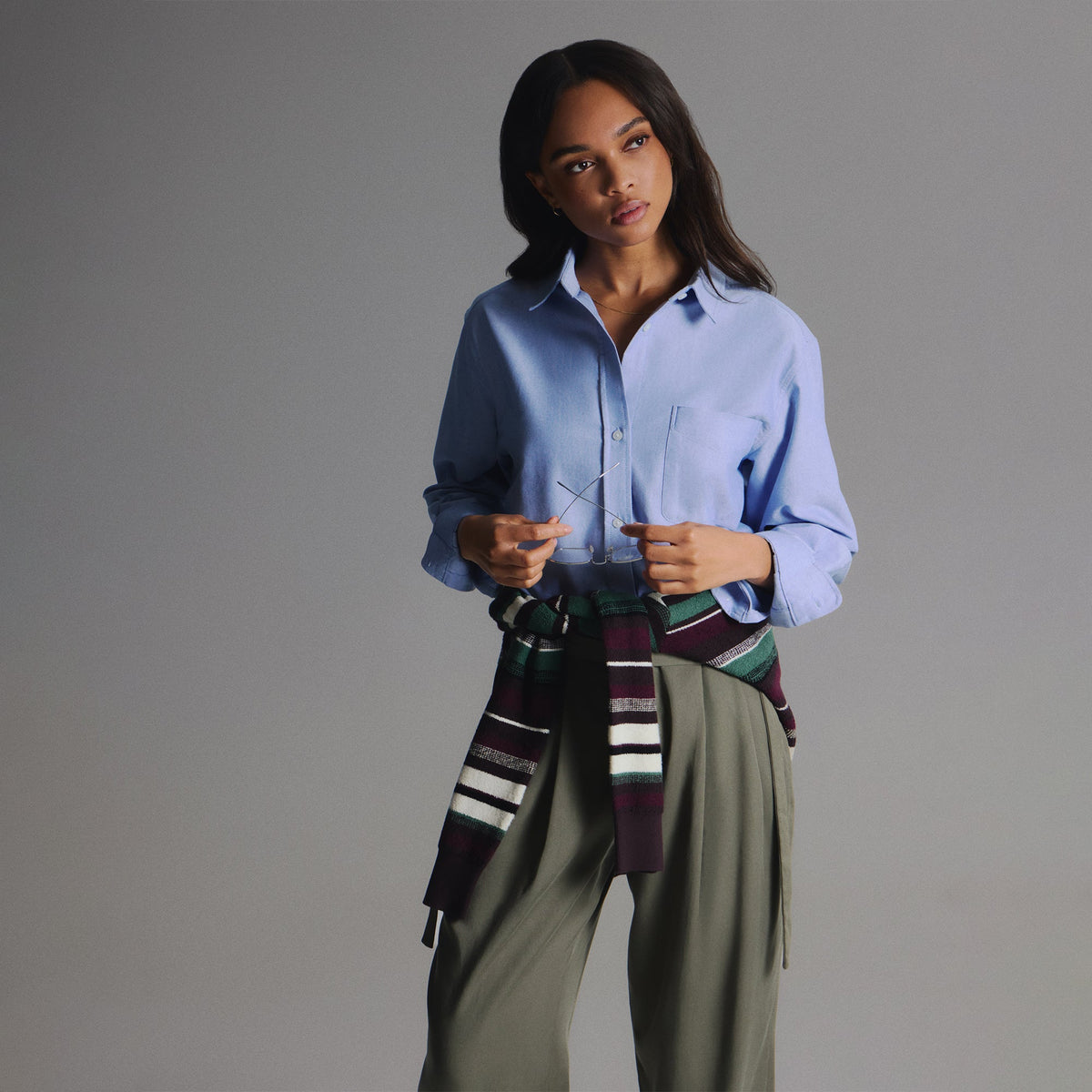 Kith Women Ora II Oxford Shirt - Moonstone