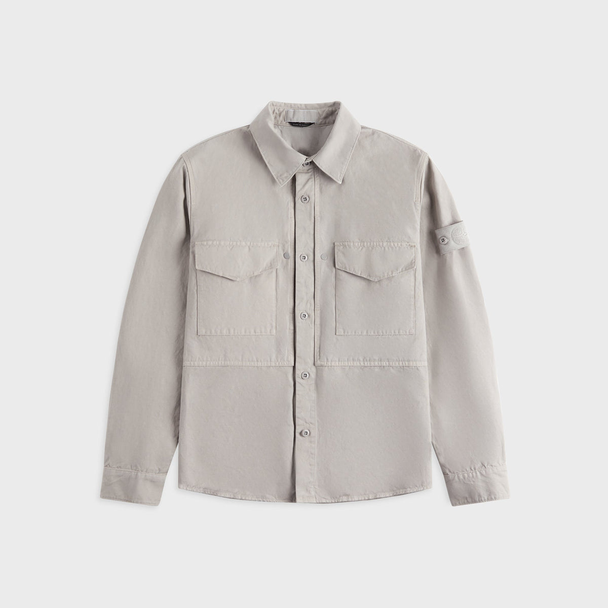 Stone Island Ghost Cotton Linen Overshirt - Dust