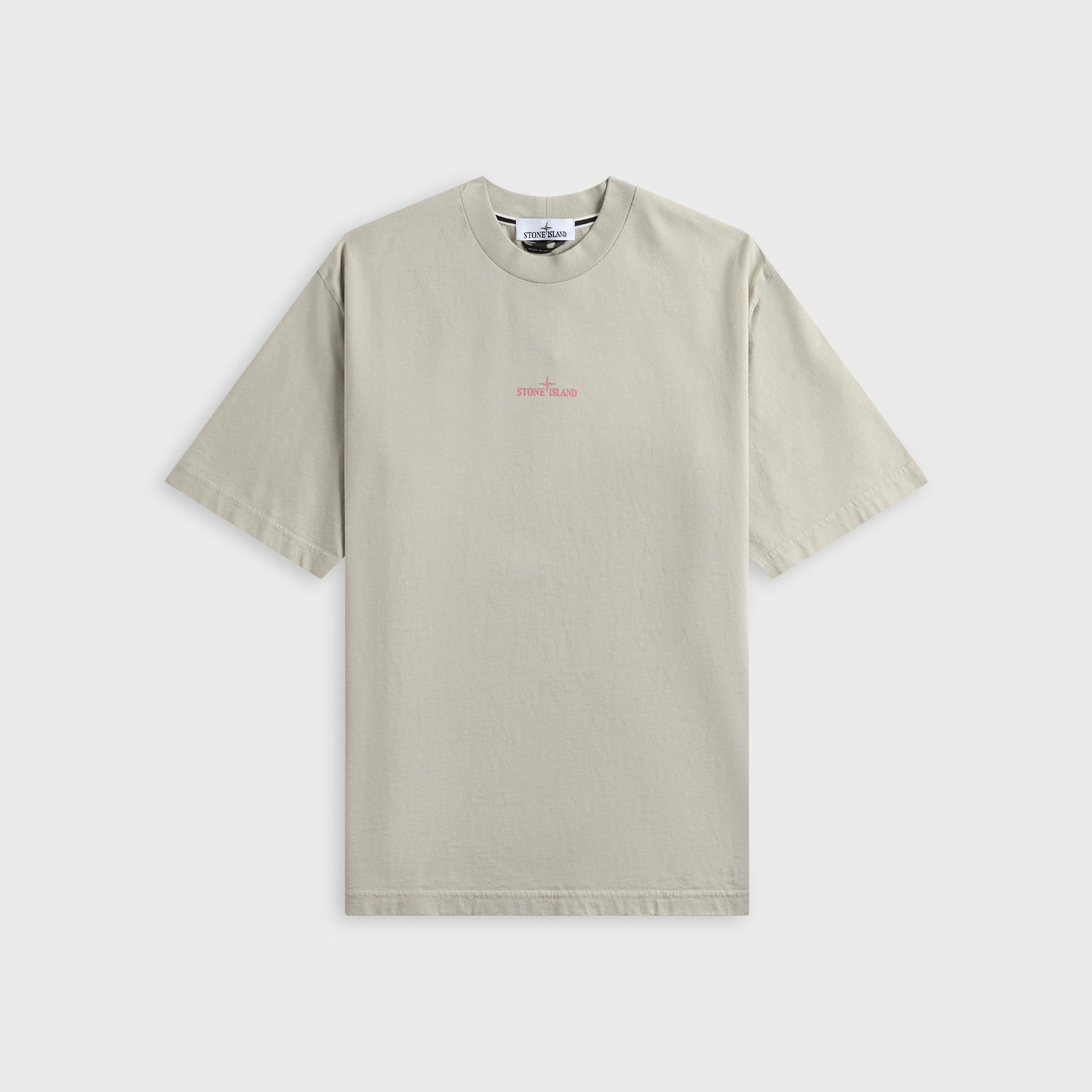 Stone Island Carlo Print Tee - Pearl Grey