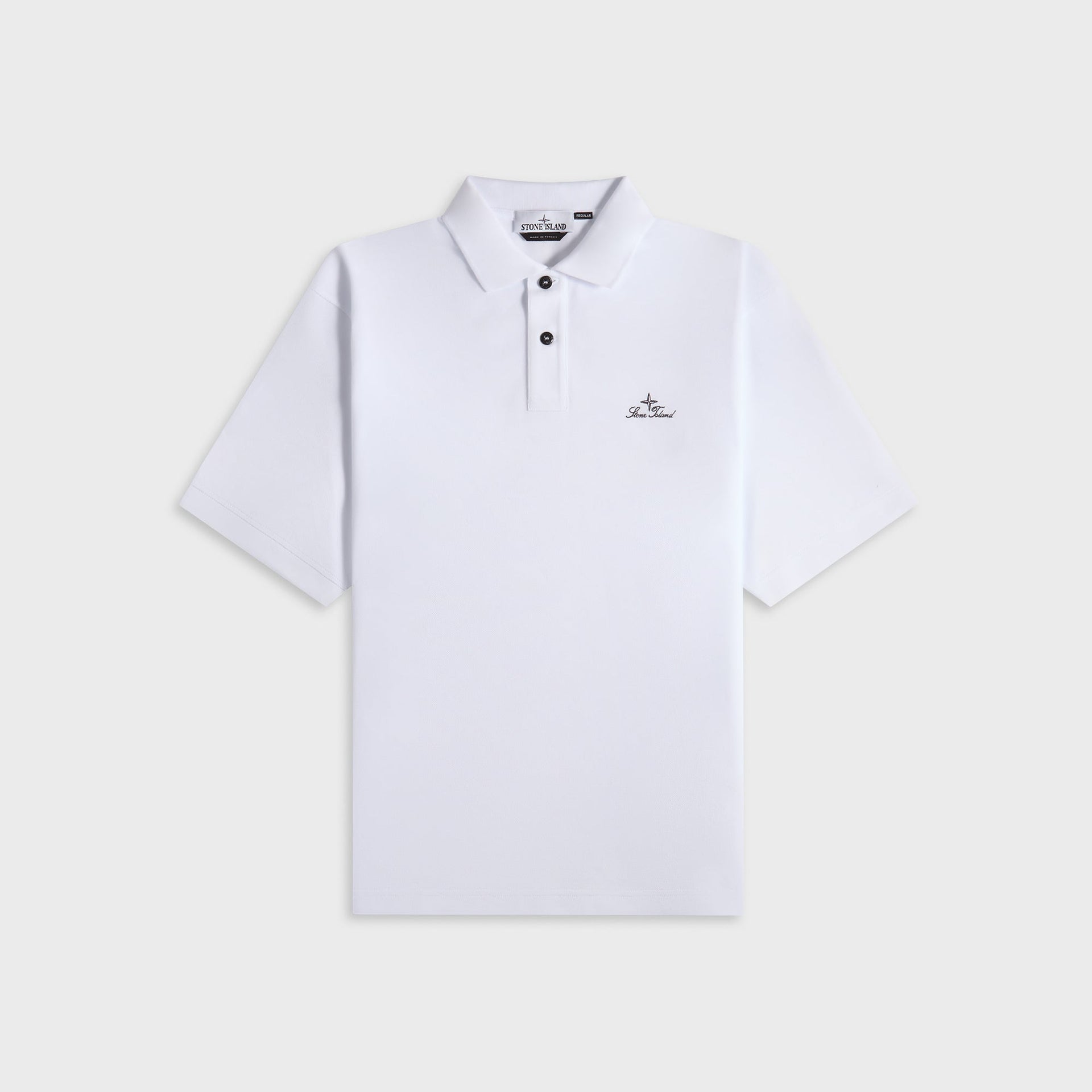 Stone Island Cotton Piqué Polo - White