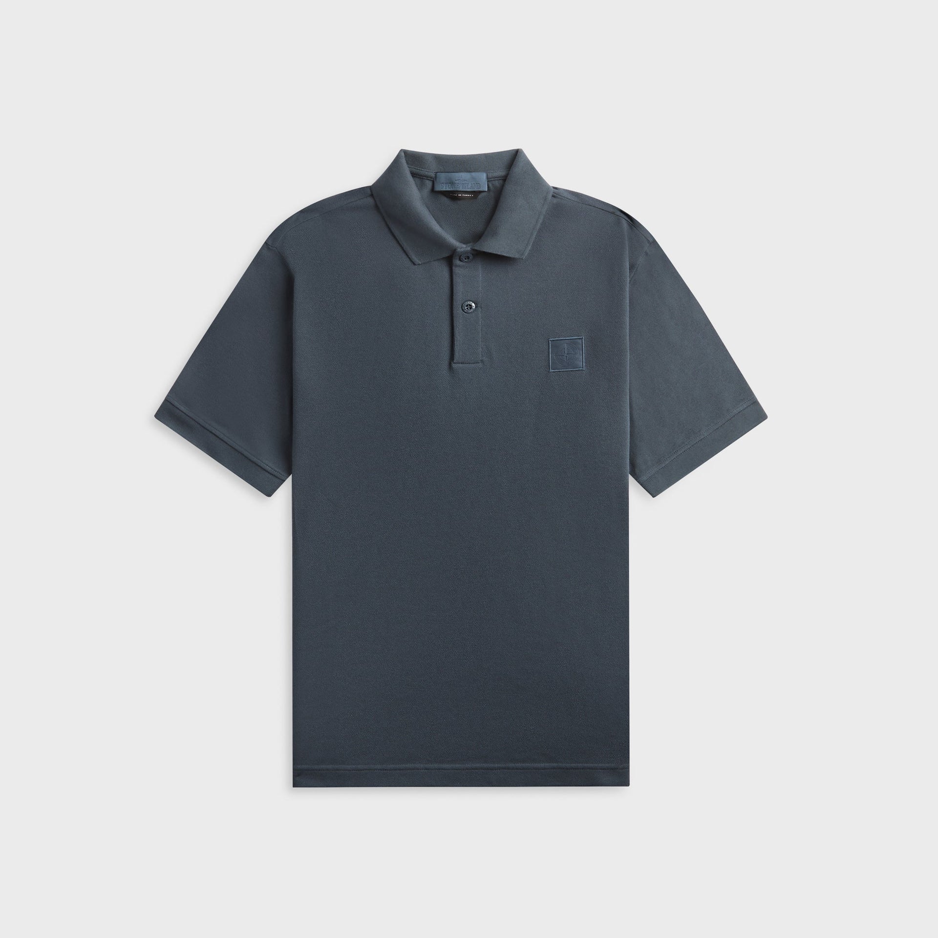 Stone Island Ghost Cotton Piqué Polo - Slate Blu