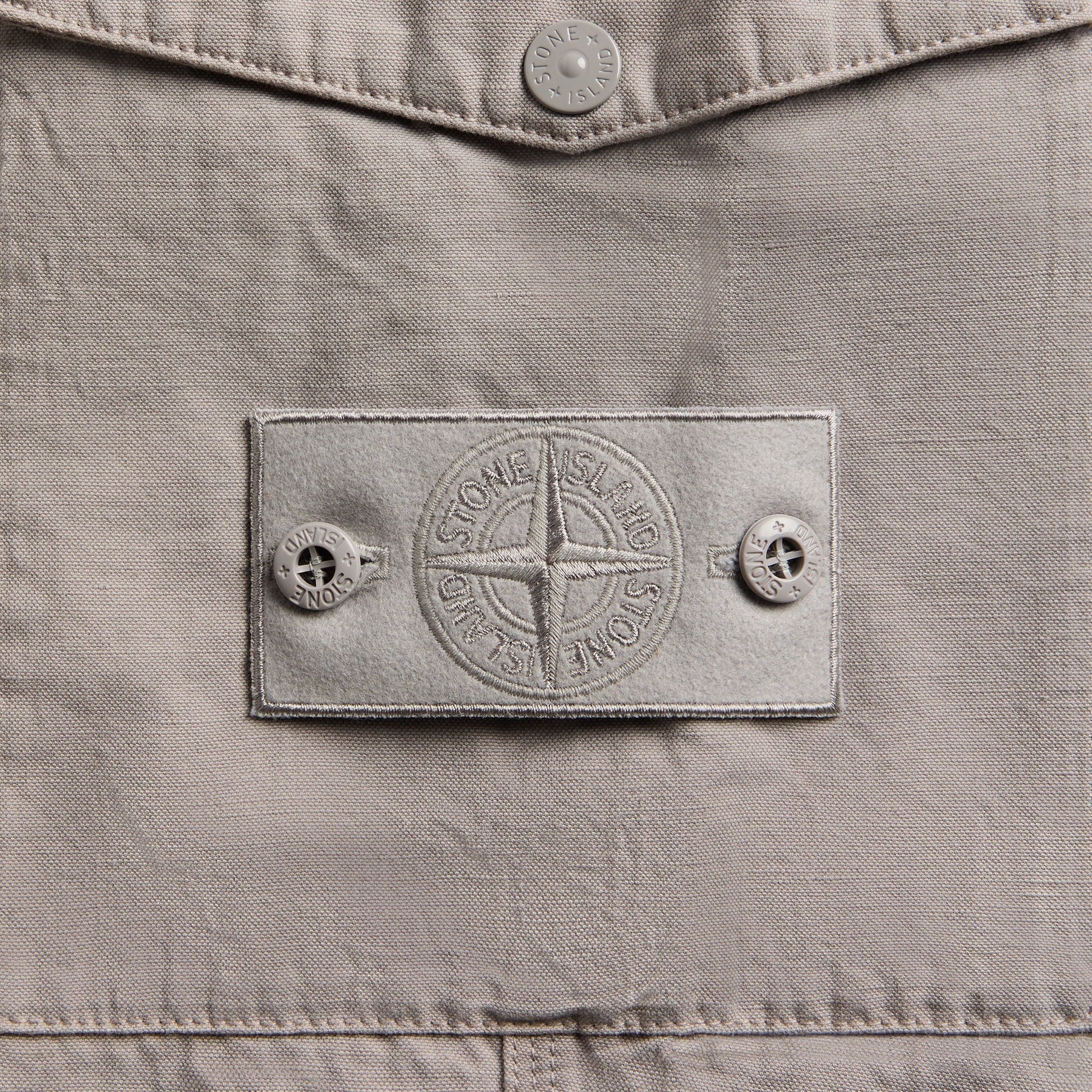 Stone Island Ghost Cotton-Linen Canvas Trouser - Dust Grey