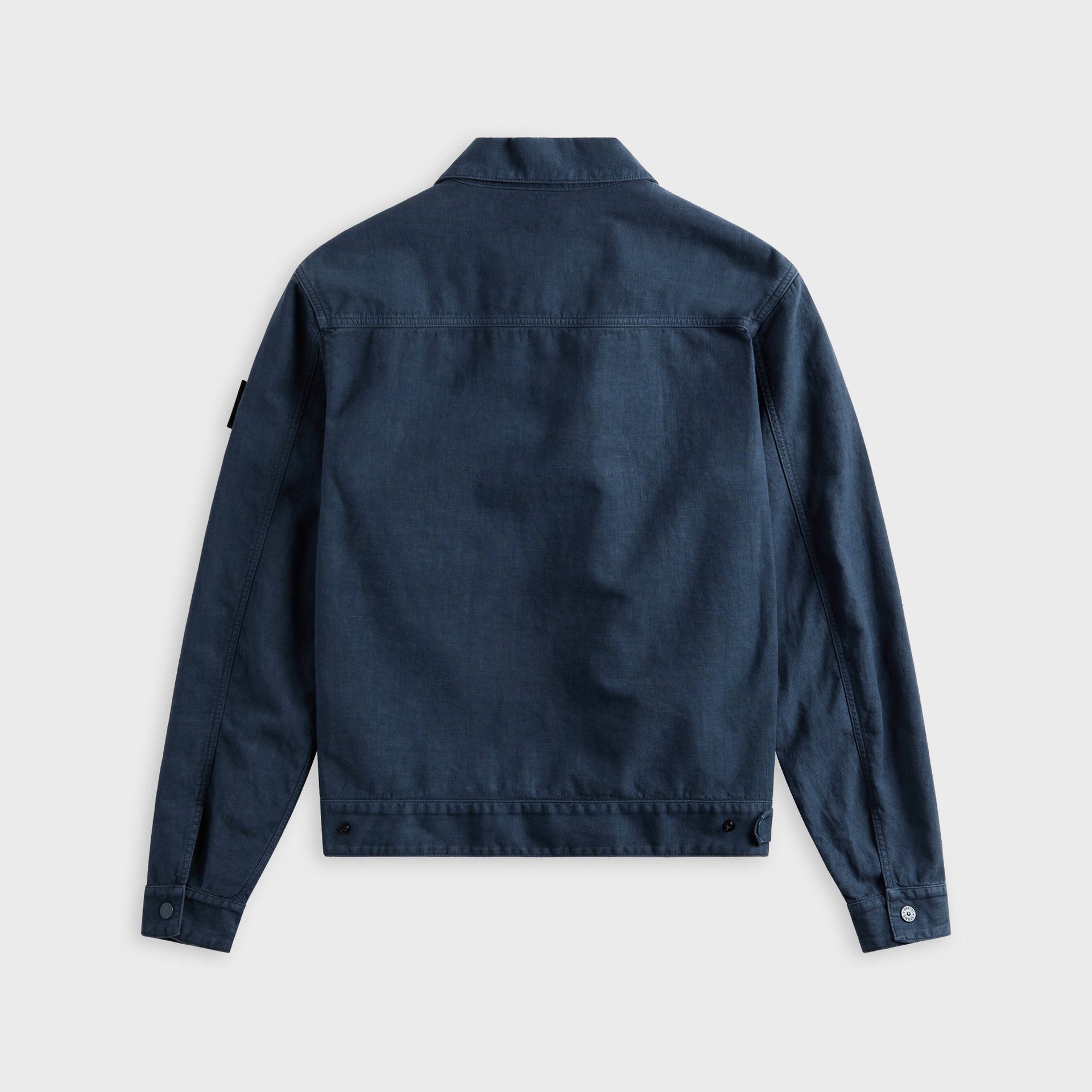 Stone Island Ghost Linen Blend  Coach Jacket - Slate Blue