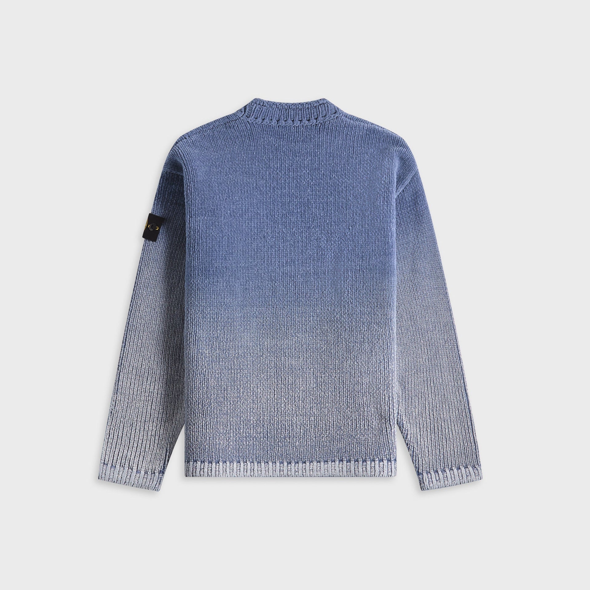 Stone Island Cotton Chenille Degradé Sweater - Dark Blue