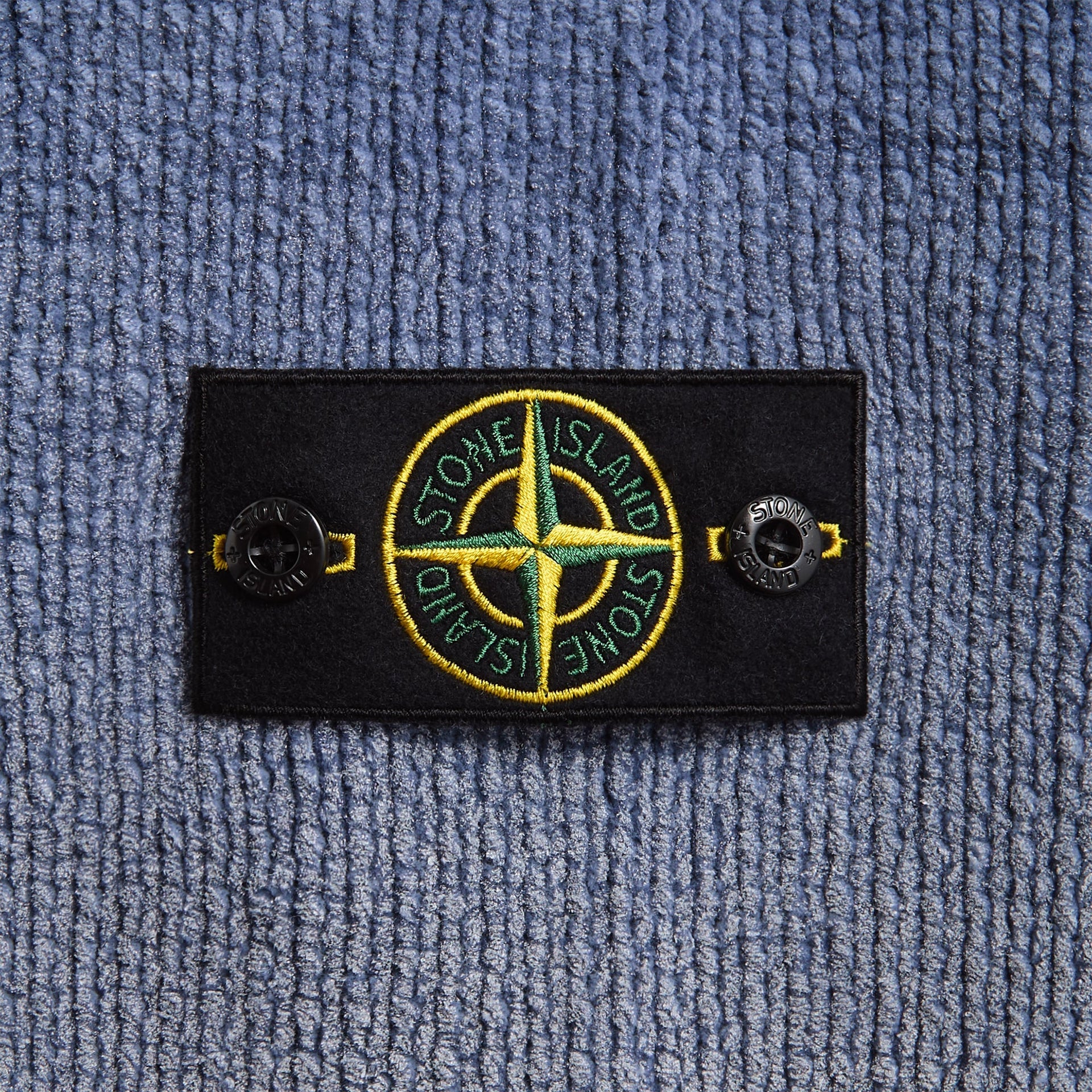 Stone Island Cotton Chenille Degradé Sweater - Dark Blue