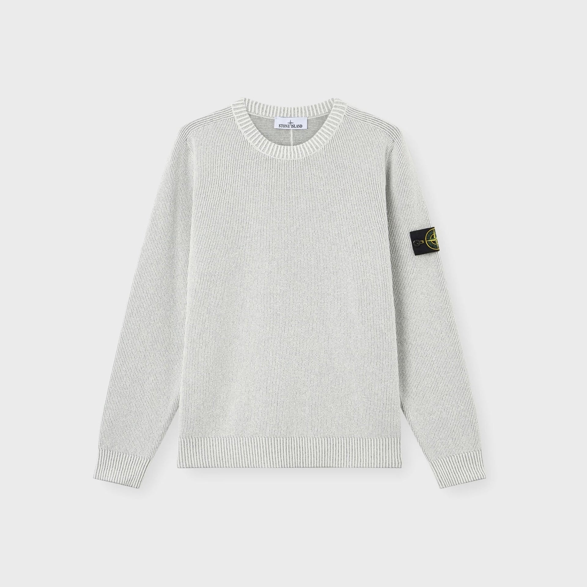 Stone Island Maglieria Crewneck - Melange Pearl Grey