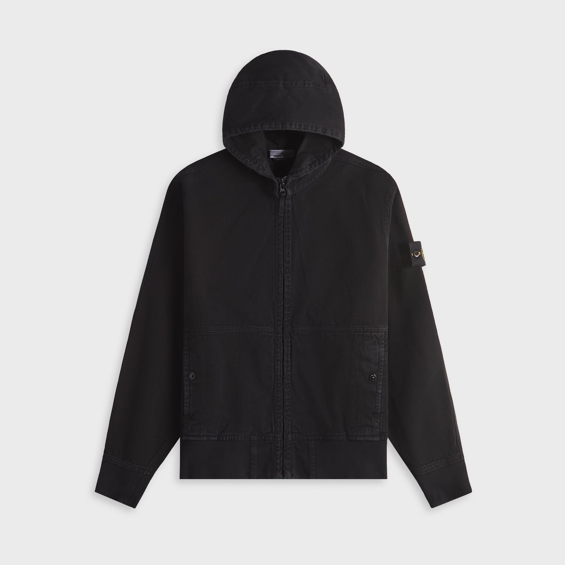 Stone Island Hooded Sweatshirt - Black