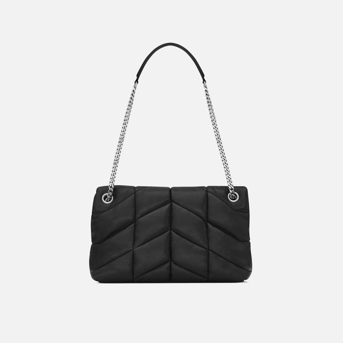 Saint Laurent YSL Puffer S Bag - Nero / Silver Hardware