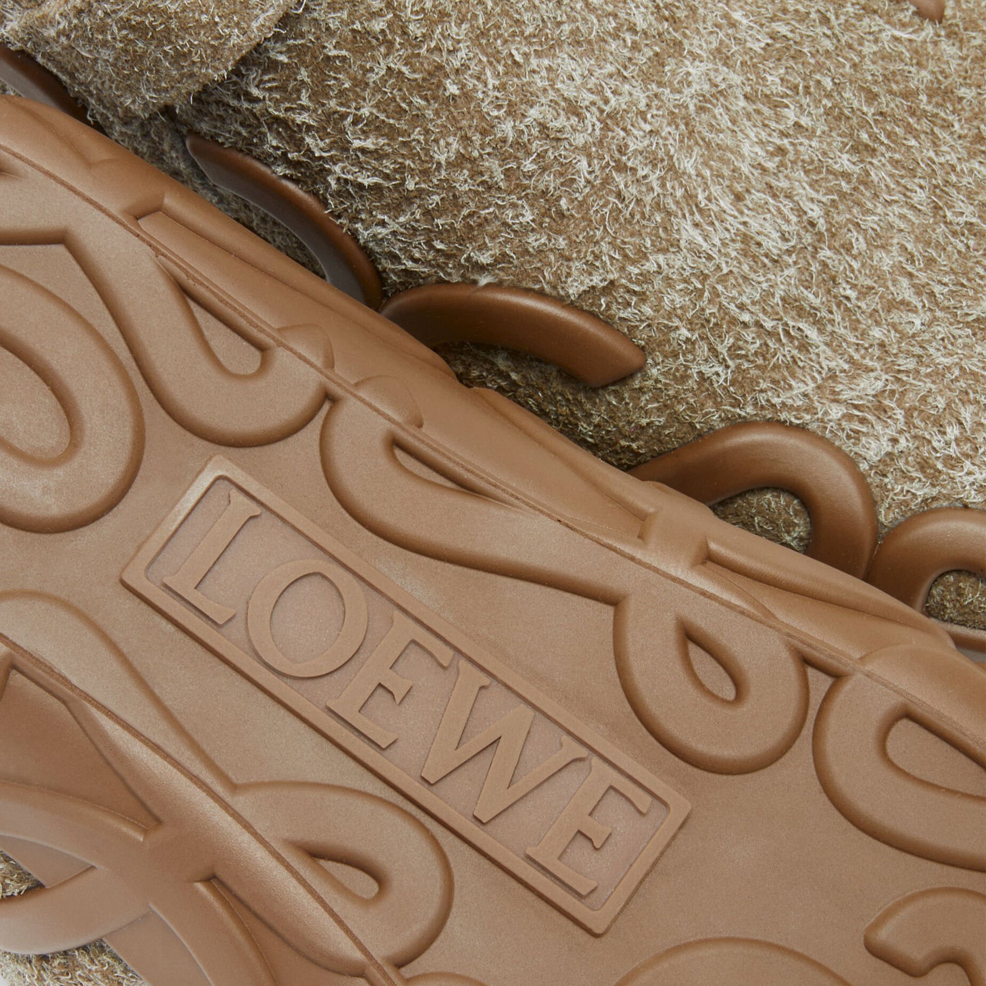 Loewe Rise Buckle Slip On - Khaki Green