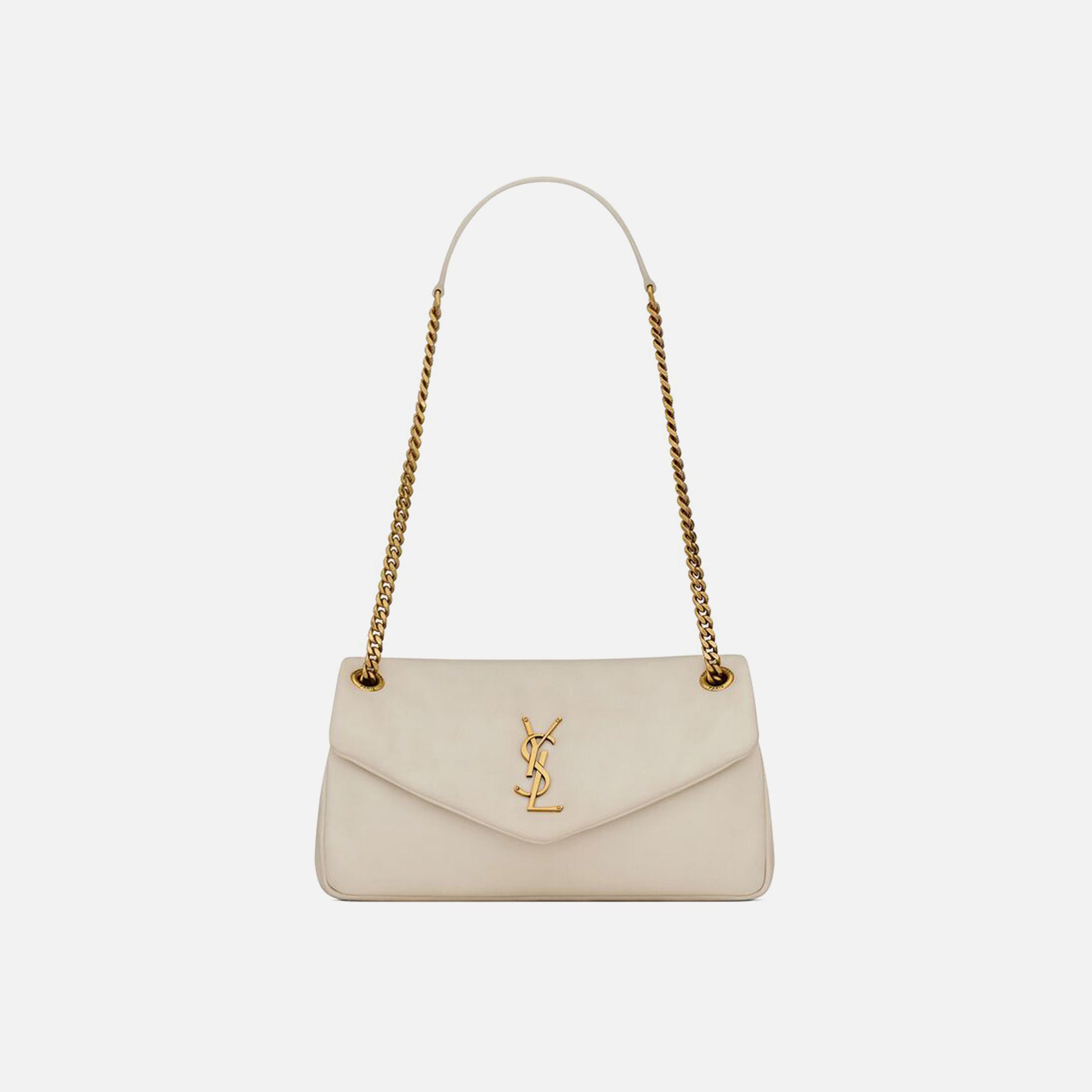 Saint Laurent YSL Calypso Puff Bag - Crema Soft