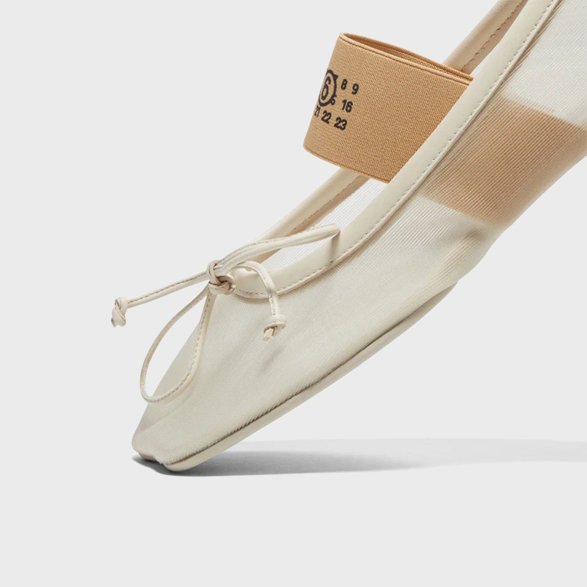 MM6 Maison Margiela WMNS Anatomic Numeric Ballerina - Bleached Sand