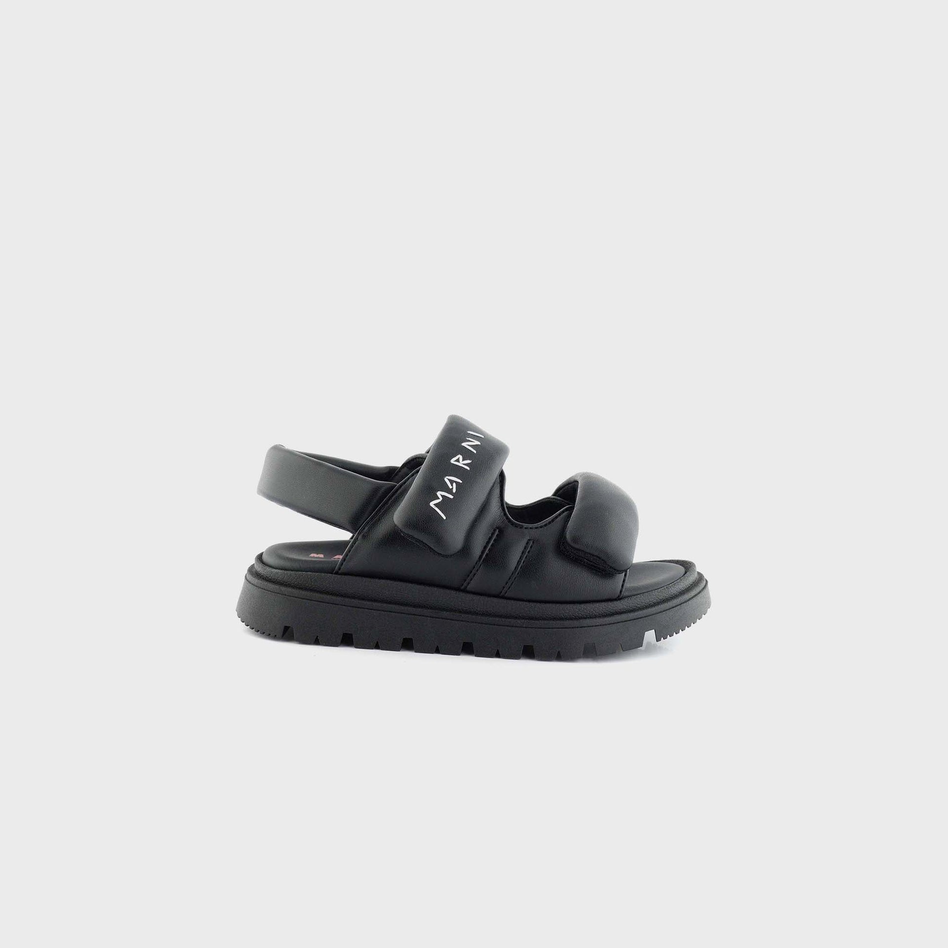 Marni PS Padded Slingback Sandals - Black / White