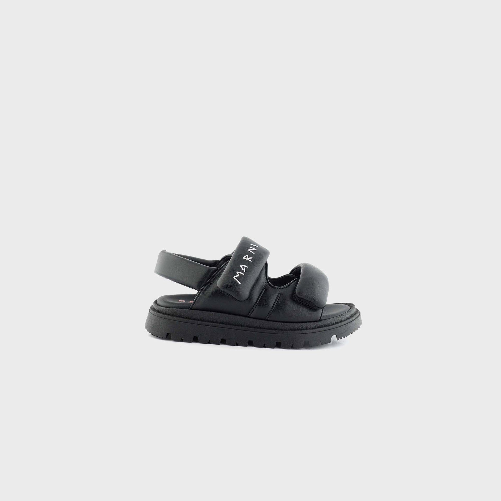 Marni TD Padded Slingback Sandals - Black / White