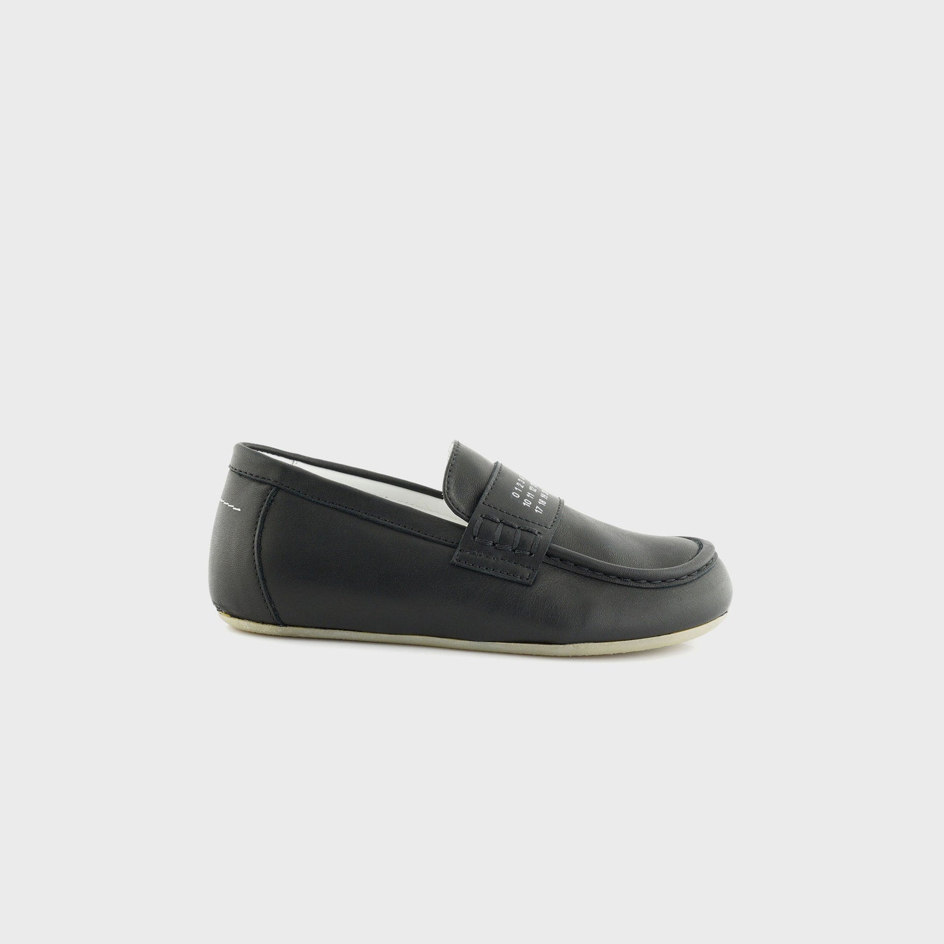 MM6 Maison Margiela GS Moccasin Leather Loafer - Black