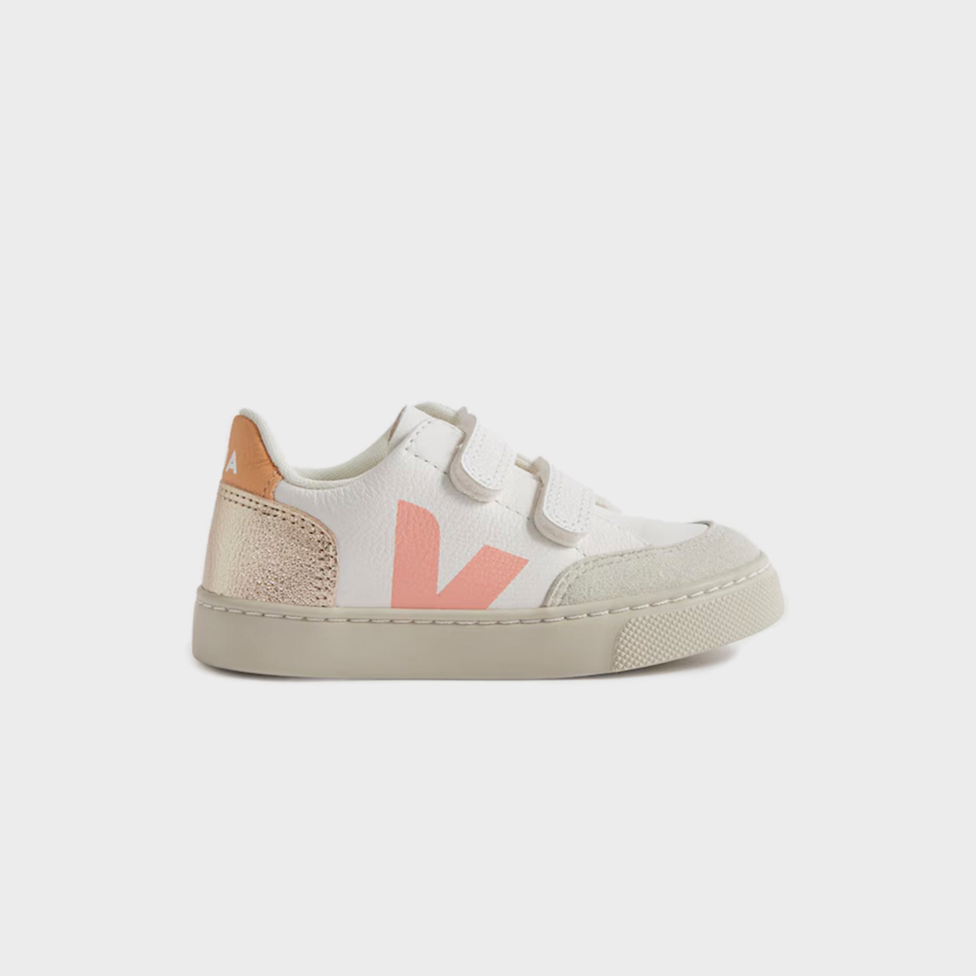 Veja Kids V-12 - Extra White / Multico / Platine