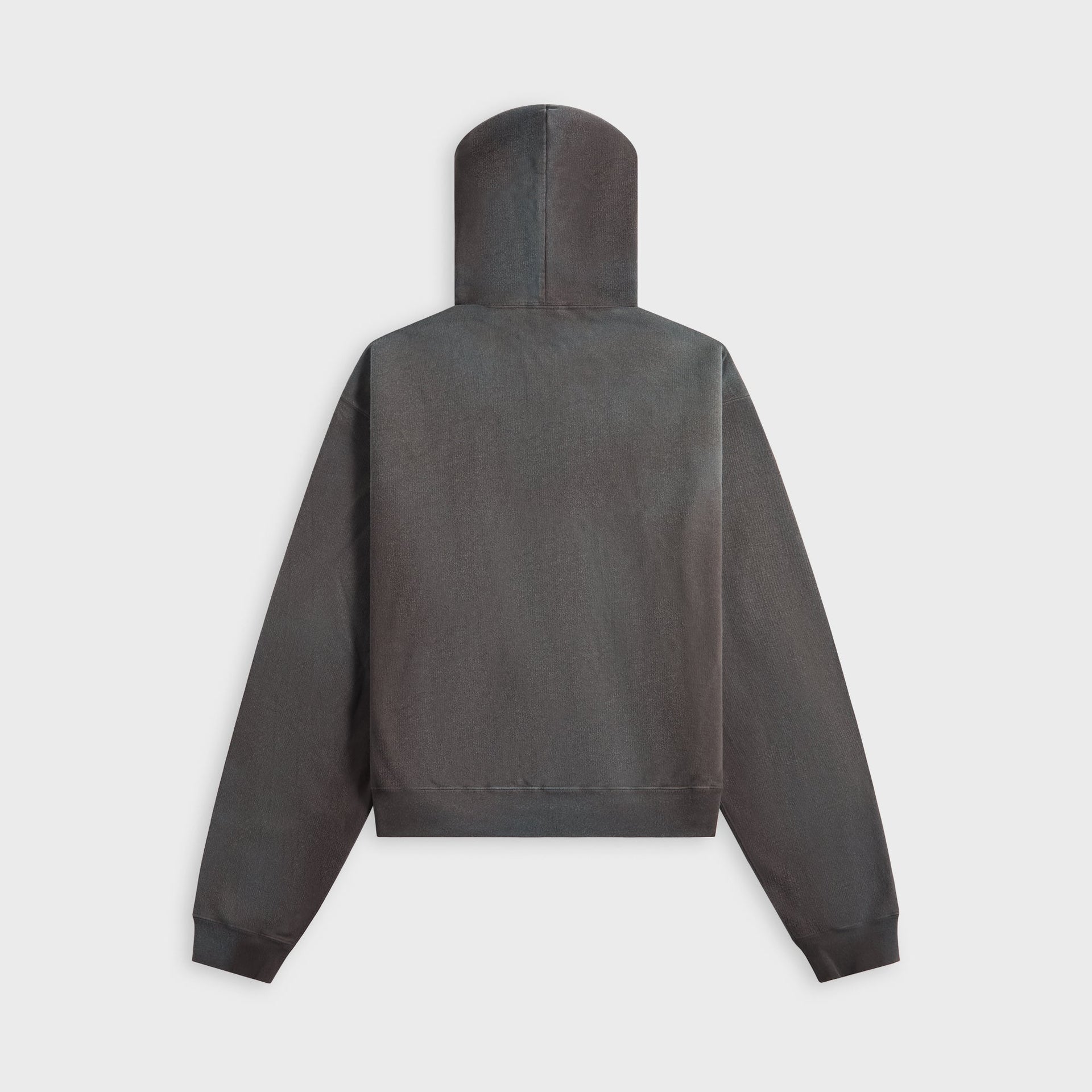 Auralee Product Dyed Pima Light Sweat Zip Parka - Ink Black