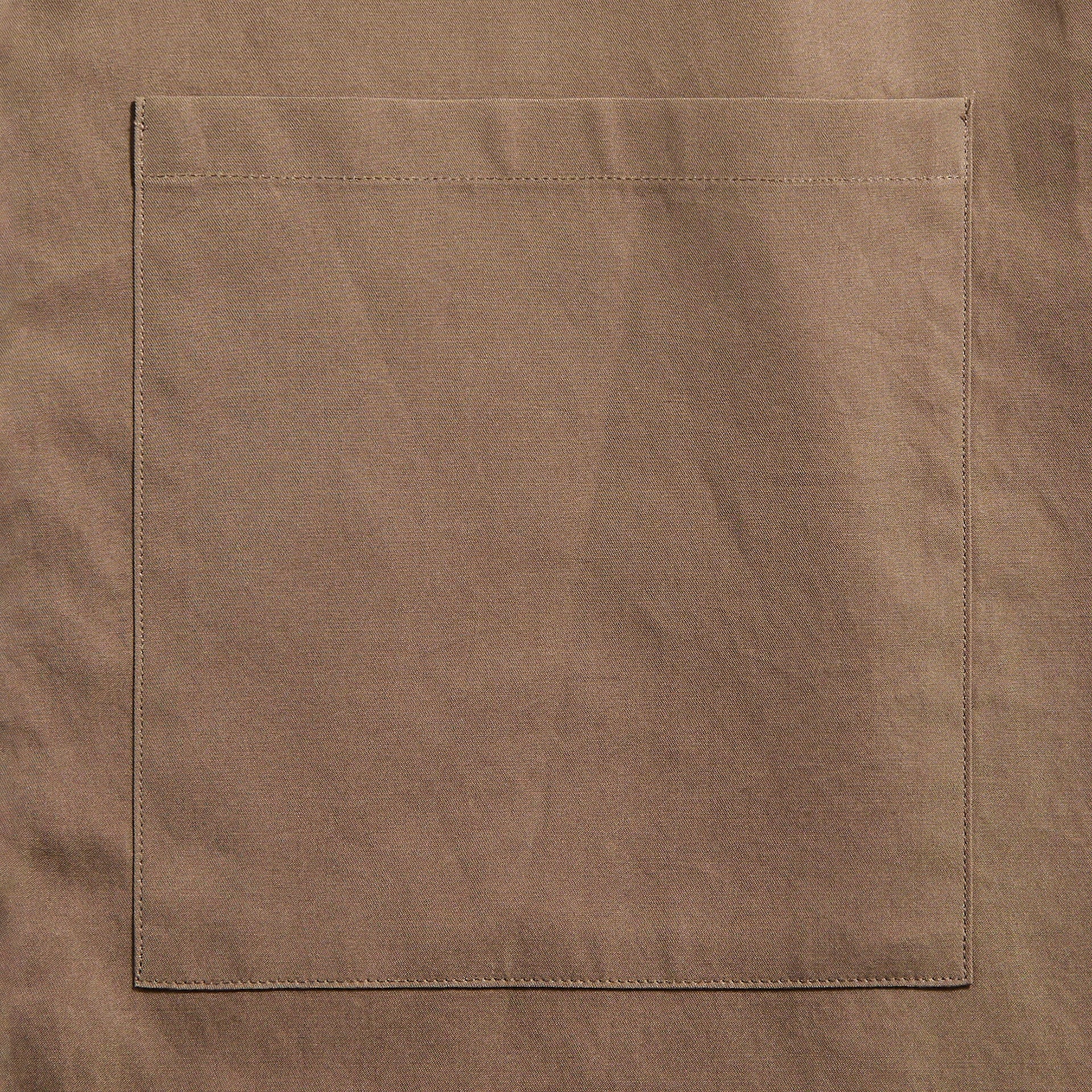Auralee Washed Finx Cotton Shirt - Brown