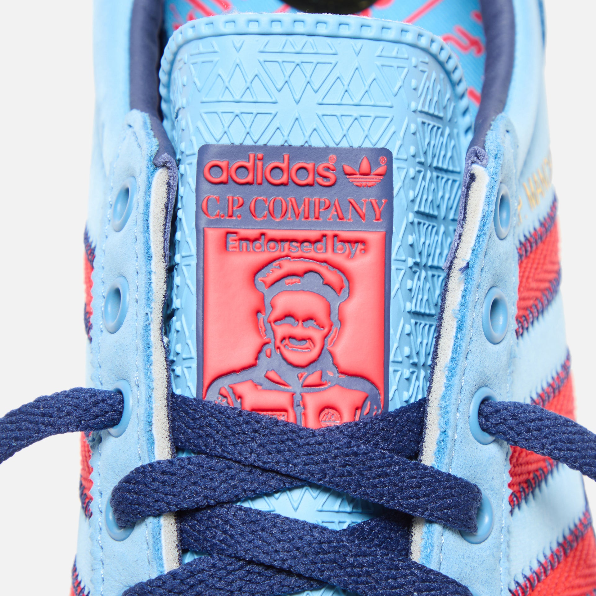 adidas x C.P. Company Manchester SPZL - Light Blue / Bright Red