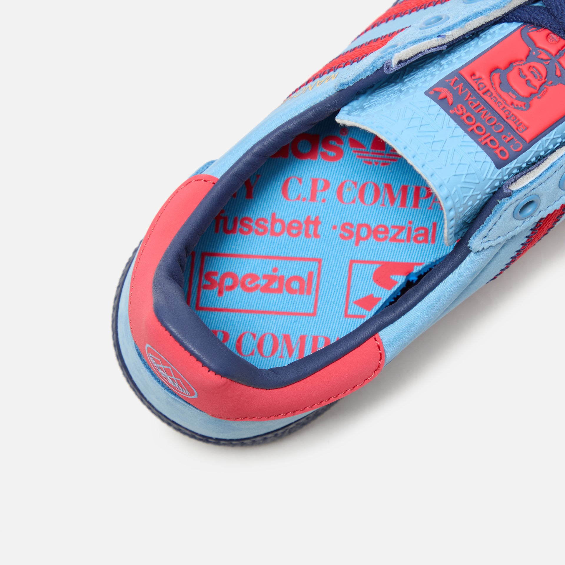 adidas x C.P. Company Manchester SPZL - Light Blue / Bright Red
